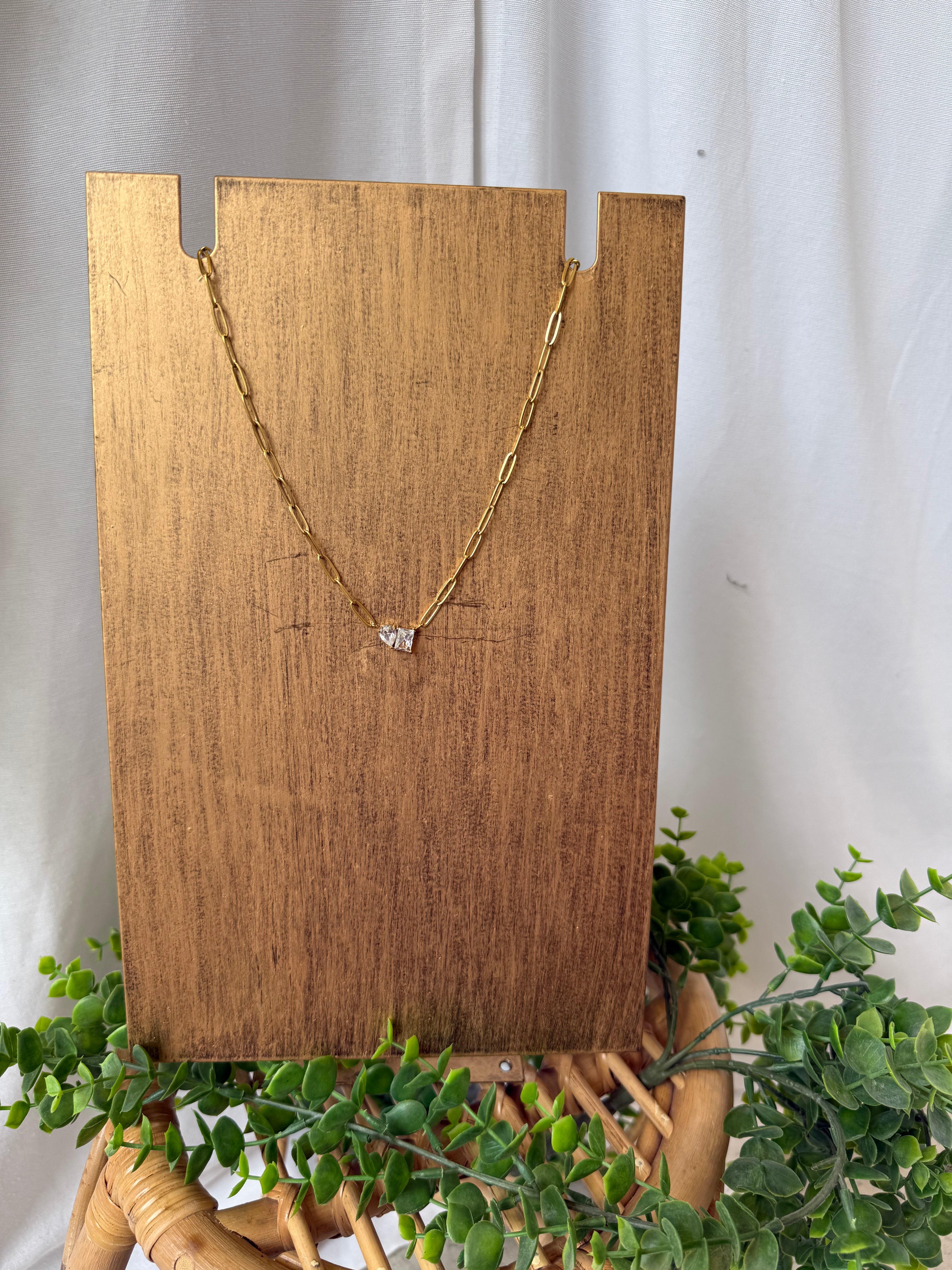 Oakley Diamond Chain Necklace-Necklaces-faire-The Silo Boutique, Women's Fashion Boutique Located in Warren and Grand Forks North Dakota