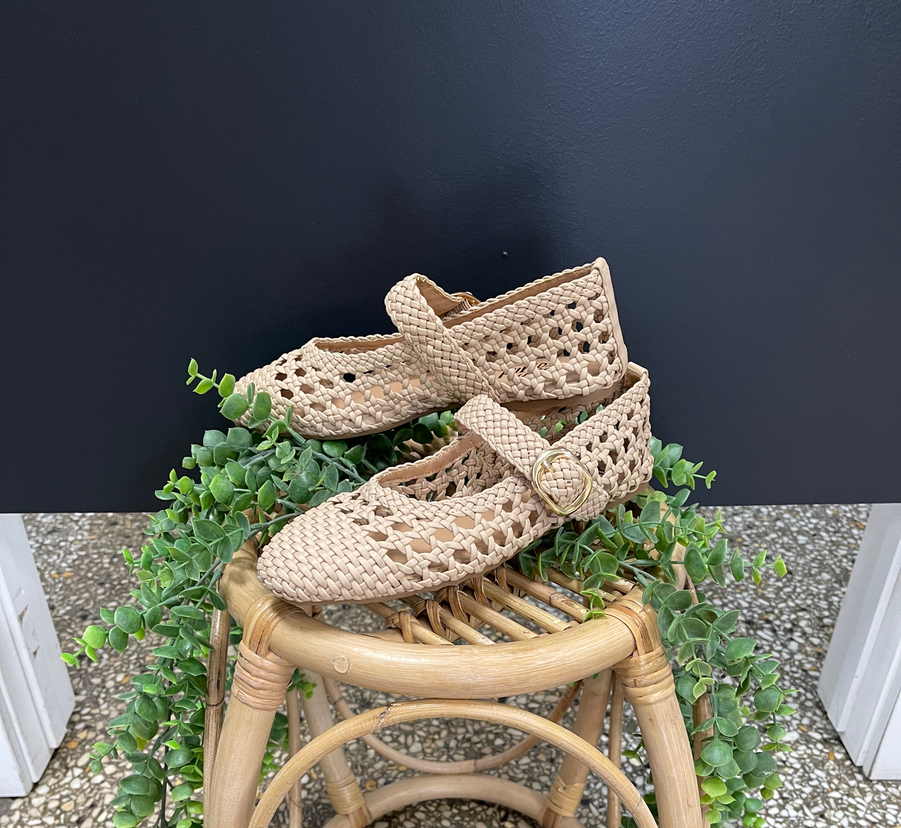 Camel Corky's Mixed Feelings Ballet Flat Shoe-Shoes-corkys-The Silo Boutique, Women's Fashion Boutique Located in Warren and Grand Forks North Dakota