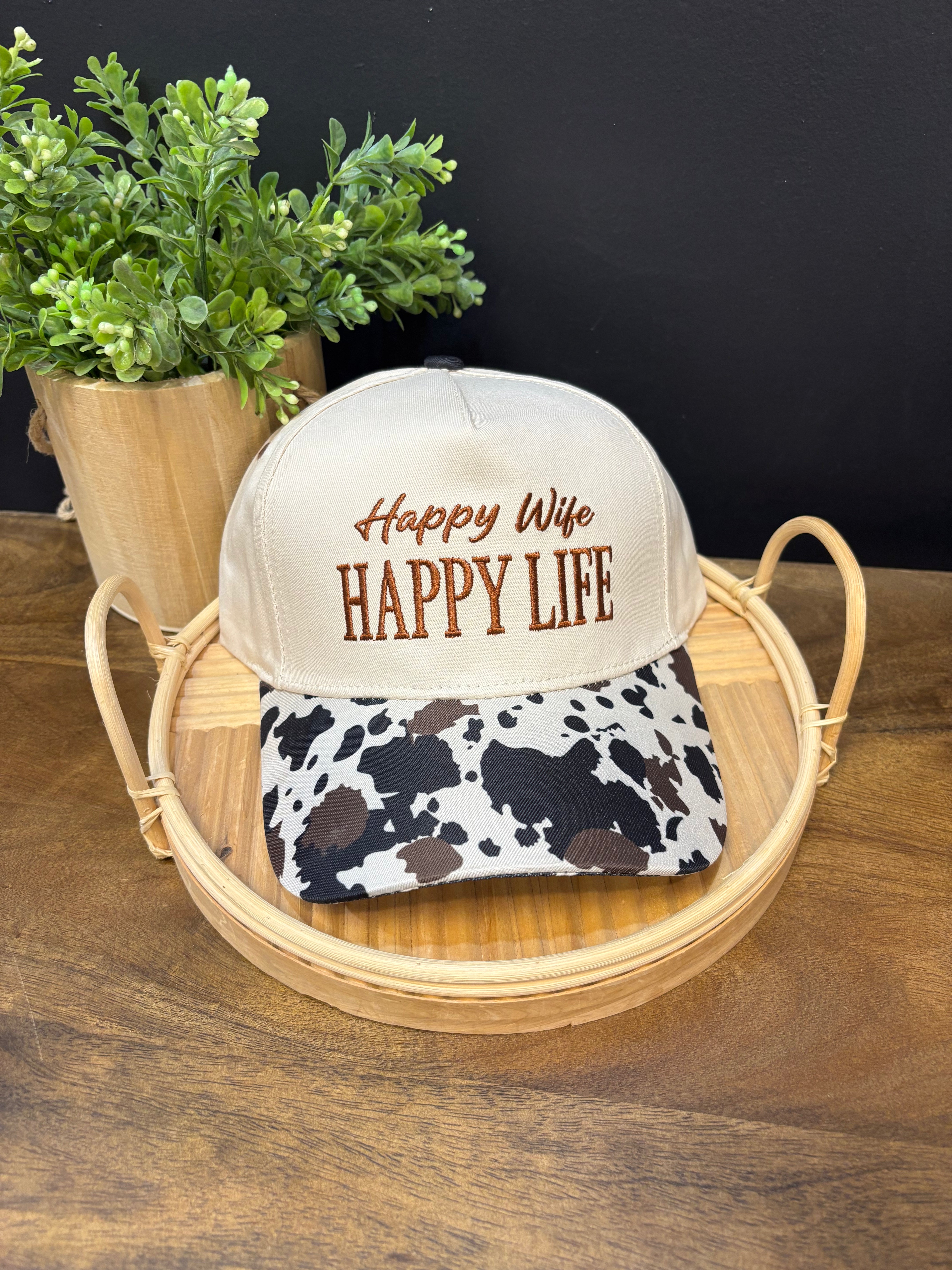 Zen Happy Wife Hat-Cow-Hats-Zenana-The Silo Boutique, Women's Fashion Boutique Located in Warren and Grand Forks North Dakota