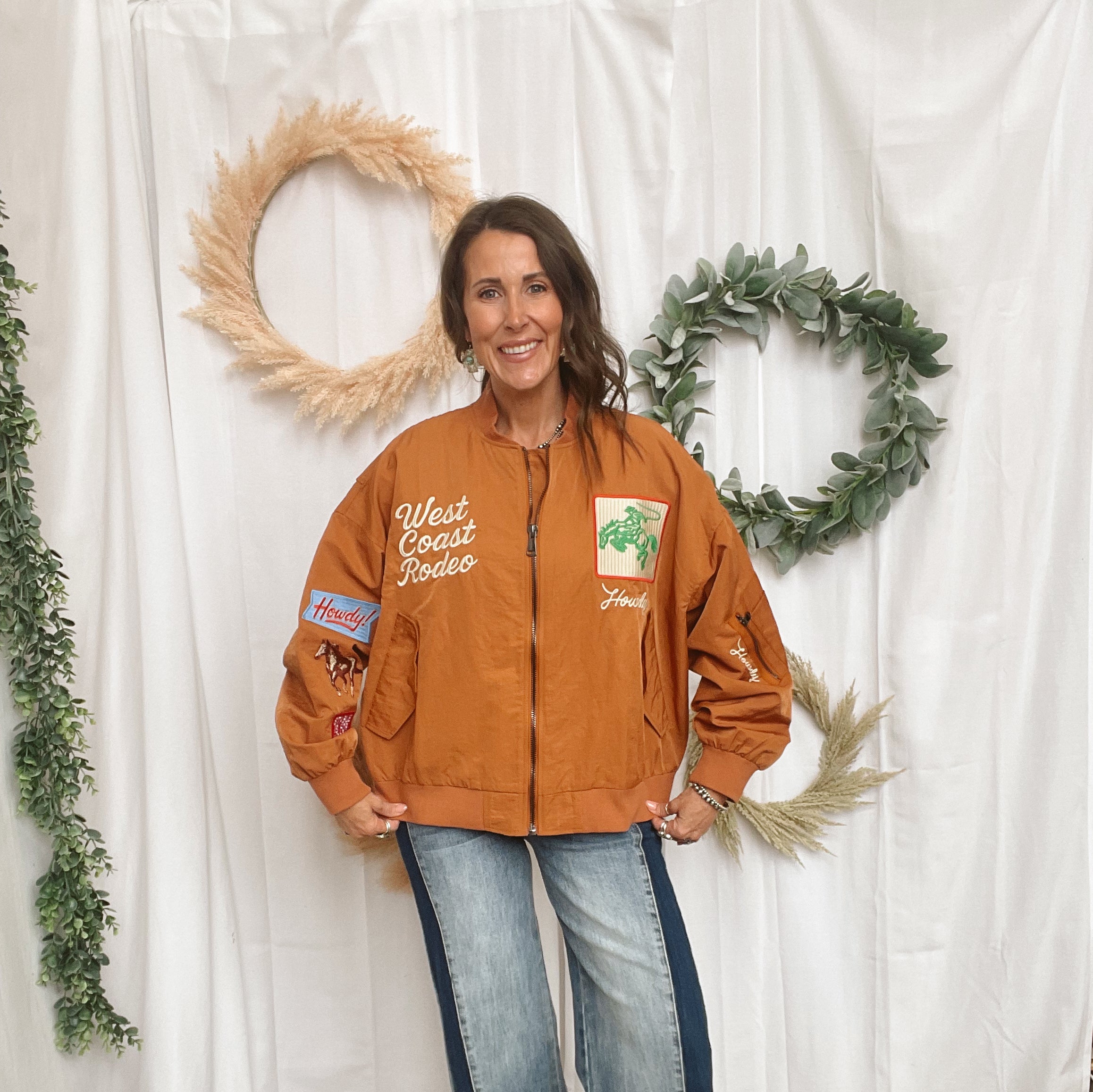 Rust Rodeo Jacket-Coats & Jackets-davi-The Silo Boutique, Women's Fashion Boutique Located in Warren and Grand Forks North Dakota
