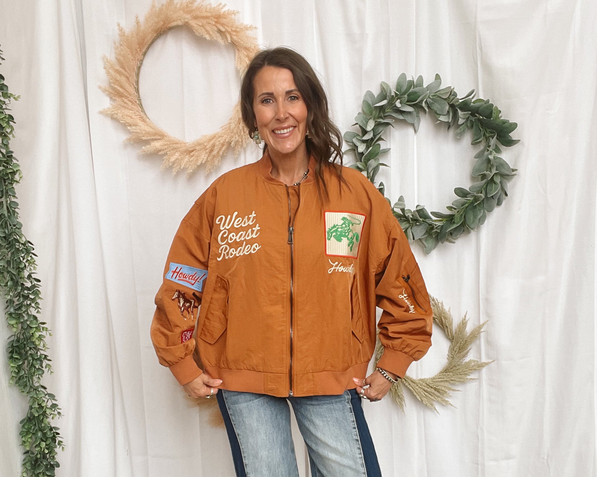 Rust Rodeo Jacket-Coats & Jackets-davi-The Silo Boutique, Women's Fashion Boutique Located in Warren and Grand Forks North Dakota