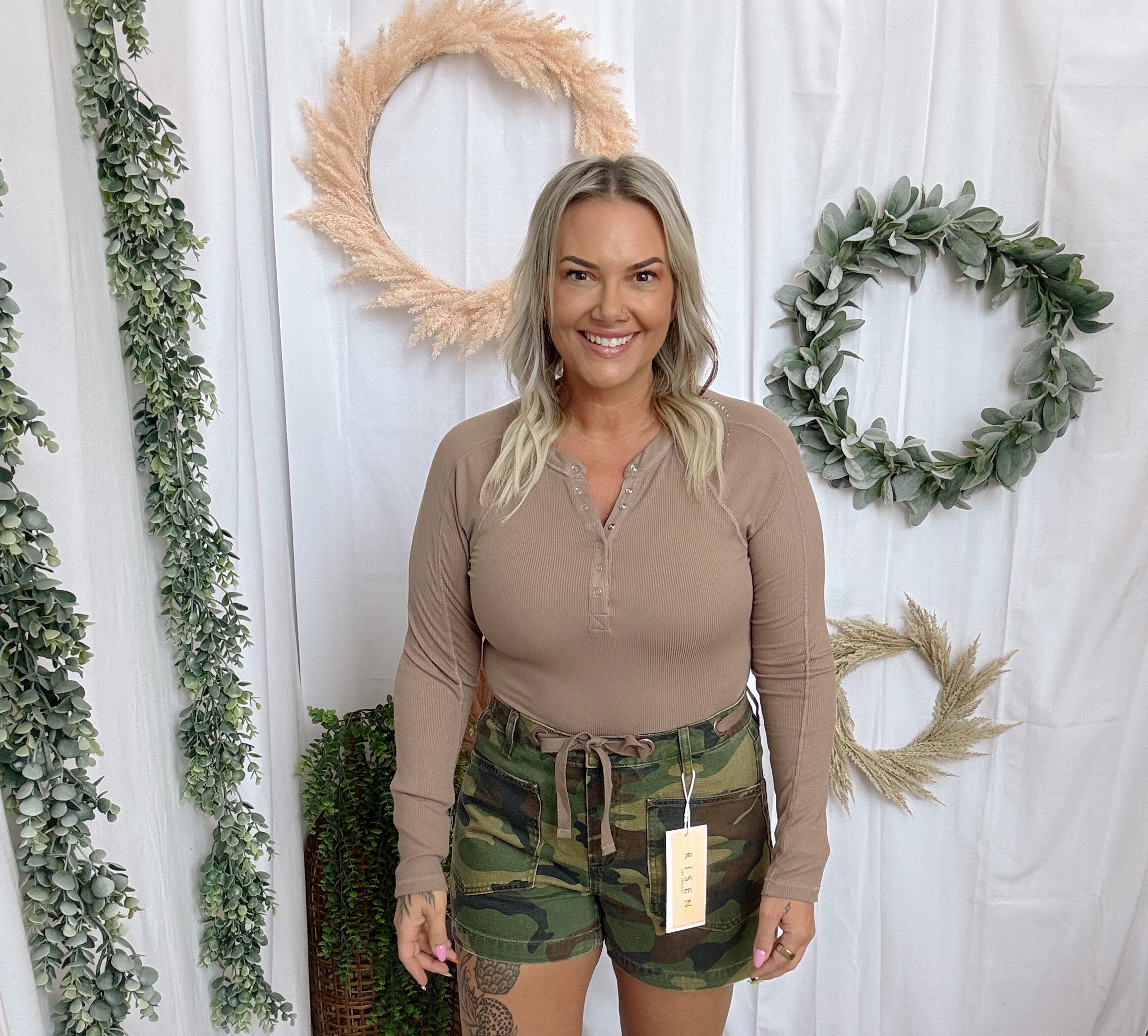 Mono B Essential Henley Top-Long Sleeve Tops-mono b-The Silo Boutique, Women's Fashion Boutique Located in Warren and Grand Forks North Dakota