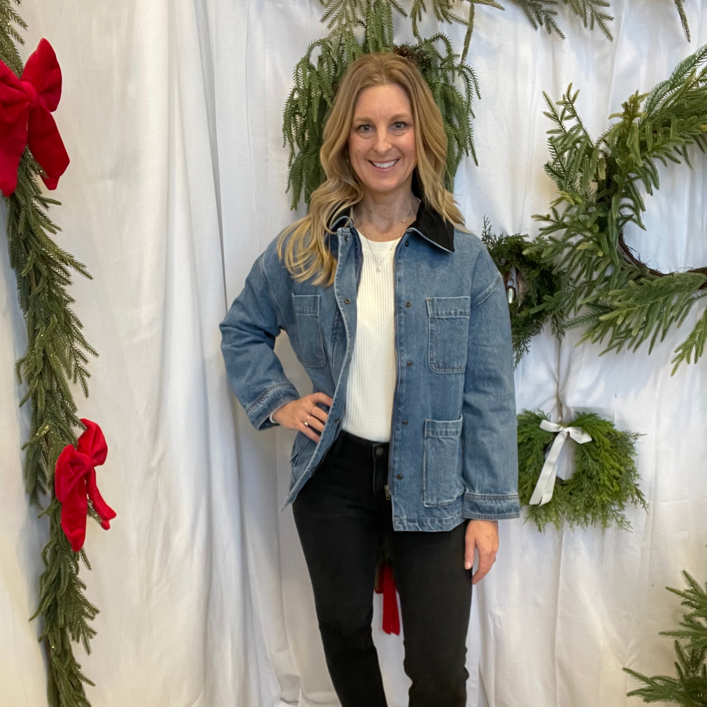 Miou Corded Collar Jacket-Coats & Jackets-miou muse-The Silo Boutique, Women's Fashion Boutique Located in Warren and Grand Forks North Dakota