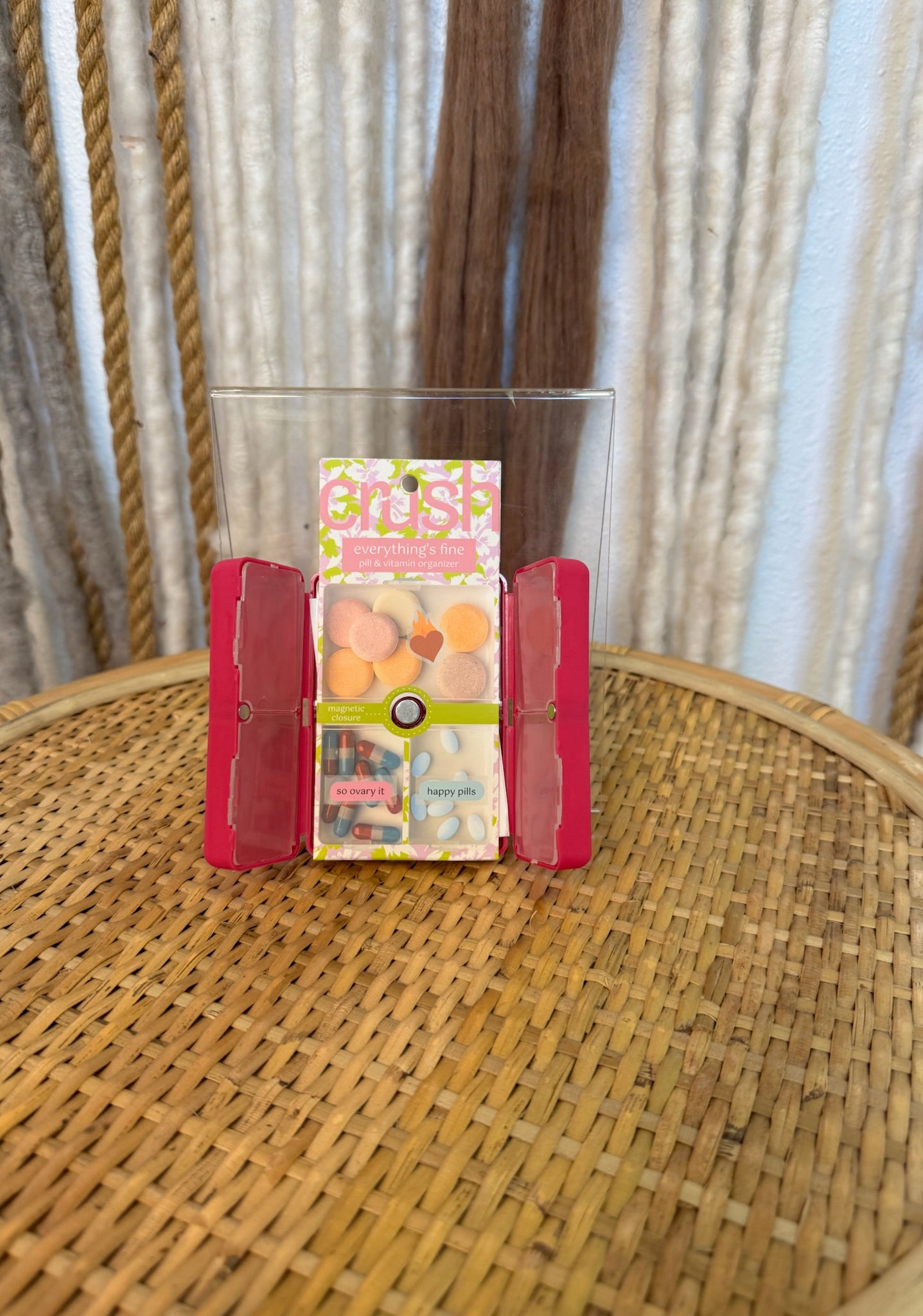 Crush Everything's Fine Pill & Vitamin Case-Pill Organizer-dm-The Silo Boutique, Women's Fashion Boutique Located in Warren and Grand Forks North Dakota