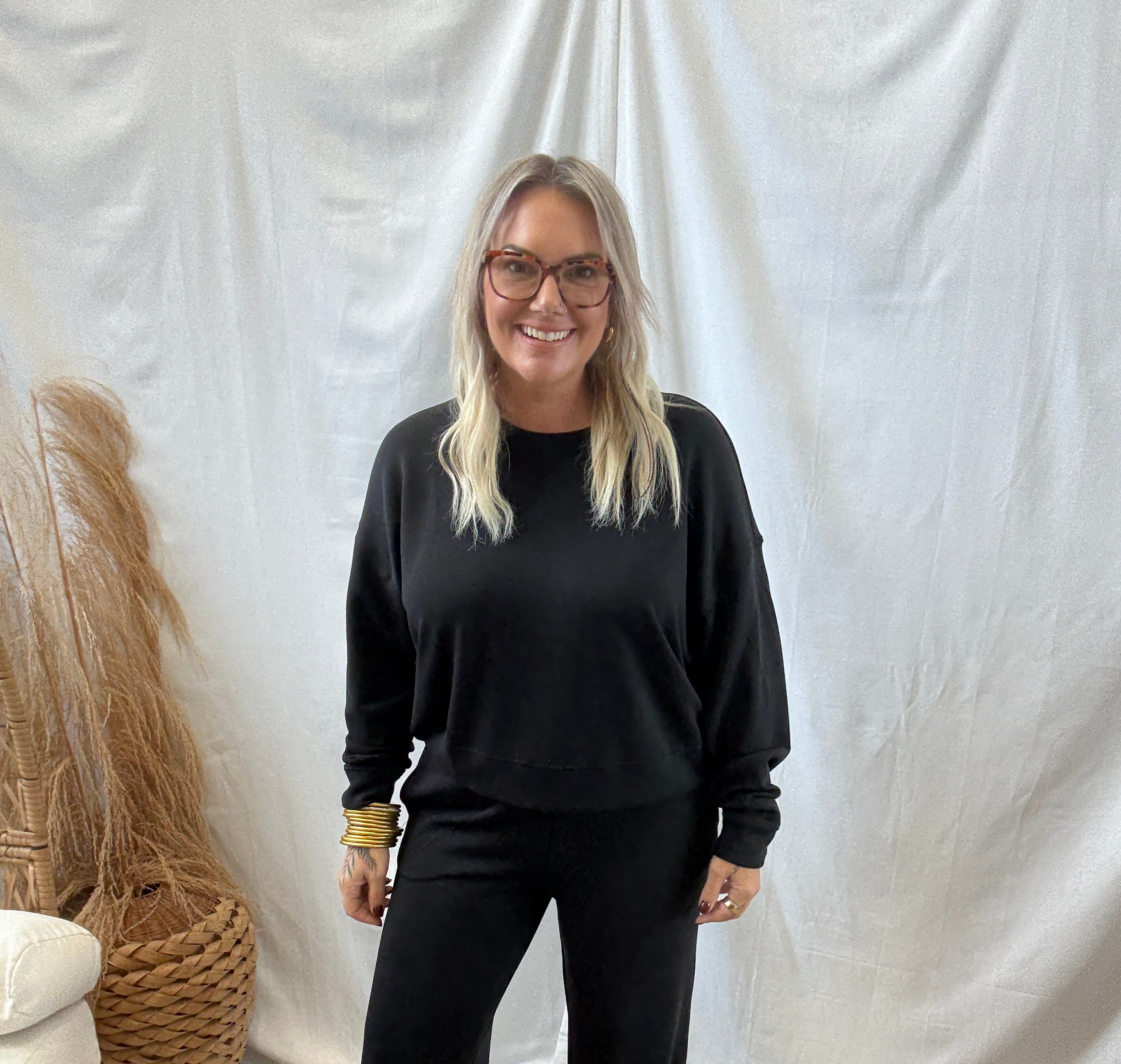 Mono B Laguna Wide Leg Pants-Black-Pants-mono b-The Silo Boutique, Women's Fashion Boutique Located in Warren and Grand Forks North Dakota