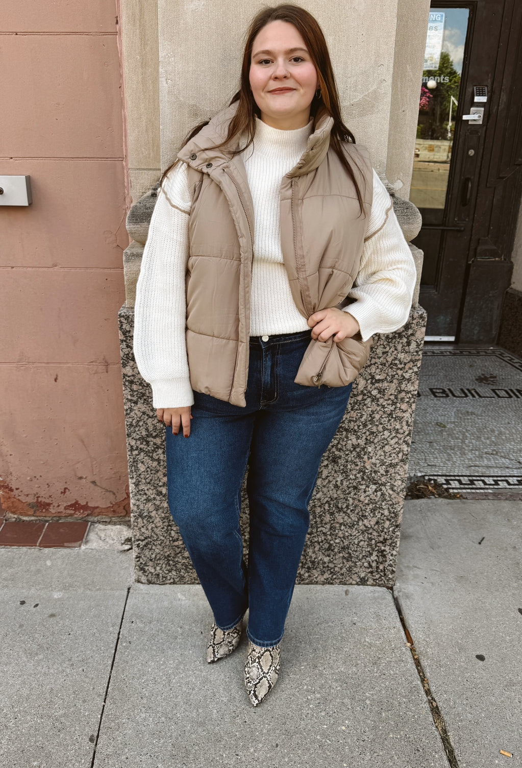 Mica Monfil High Waist Wedge Jeans-Final Sale-Jeans-mica-The Silo Boutique, Women's Fashion Boutique Located in Warren and Grand Forks North Dakota