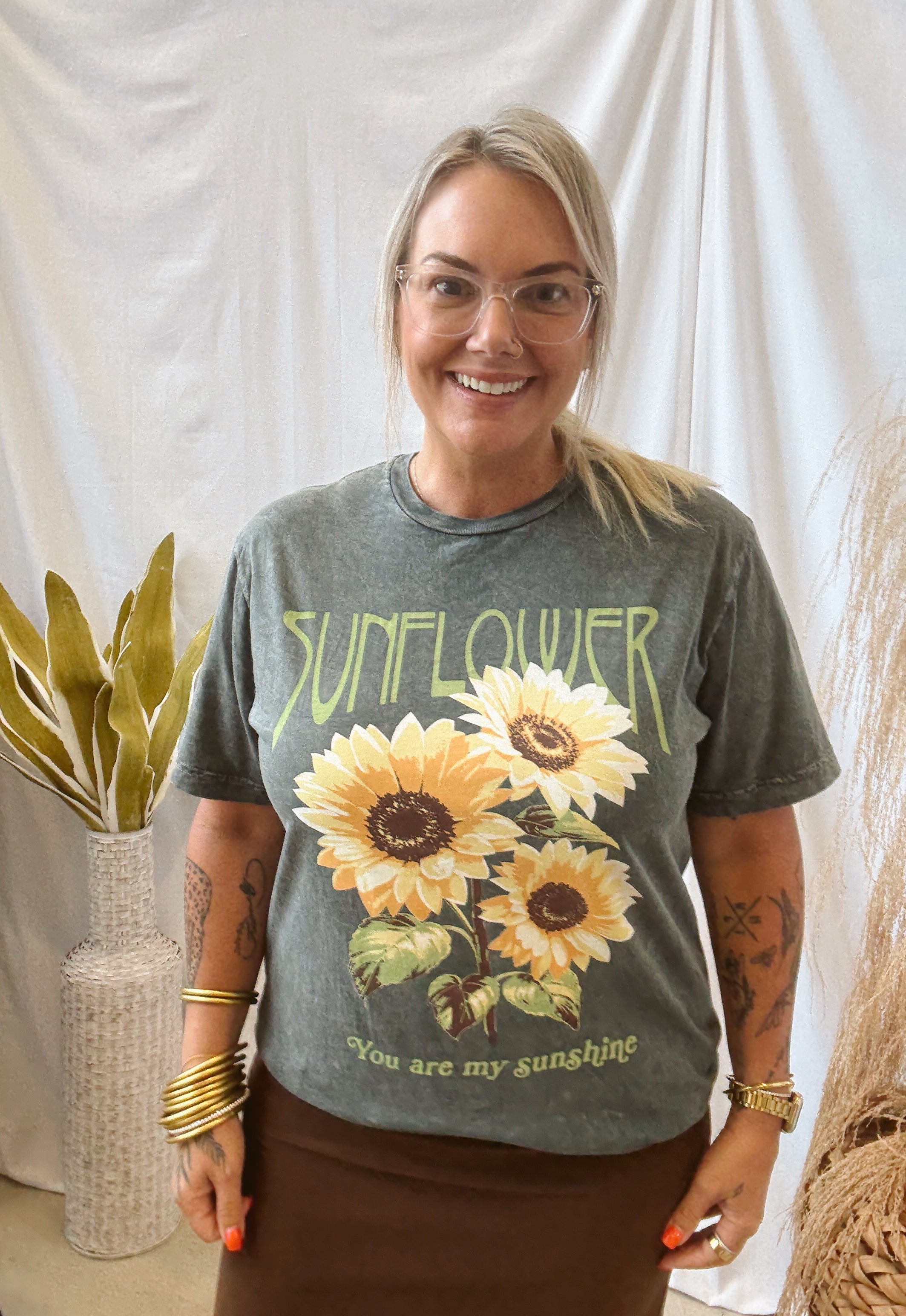 You Are My Sunshine Graphic Tee-Graphic Tees-lotus-The Silo Boutique, Women's Fashion Boutique Located in Warren and Grand Forks North Dakota