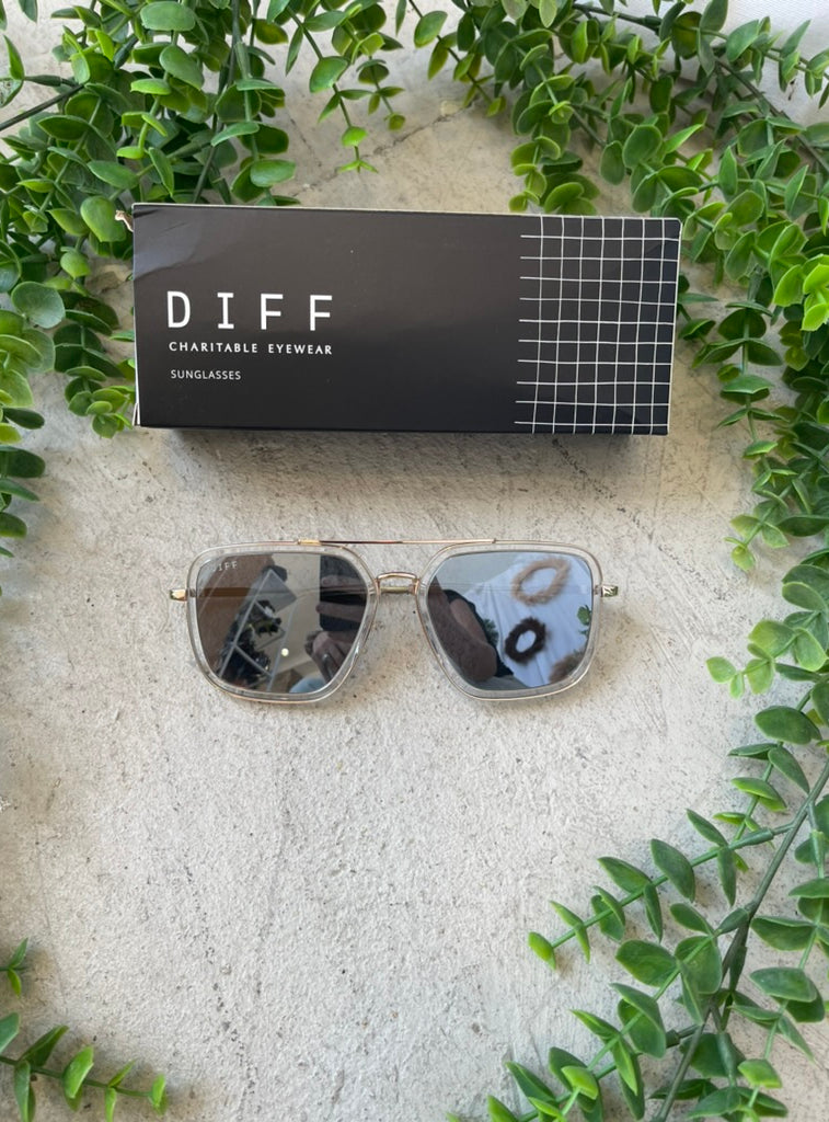 Diff Sunglasses - Jordan Gold Clear-Sunglasses-Diff-The Silo Boutique, Women's Fashion Boutique Located in Warren and Grand Forks North Dakota