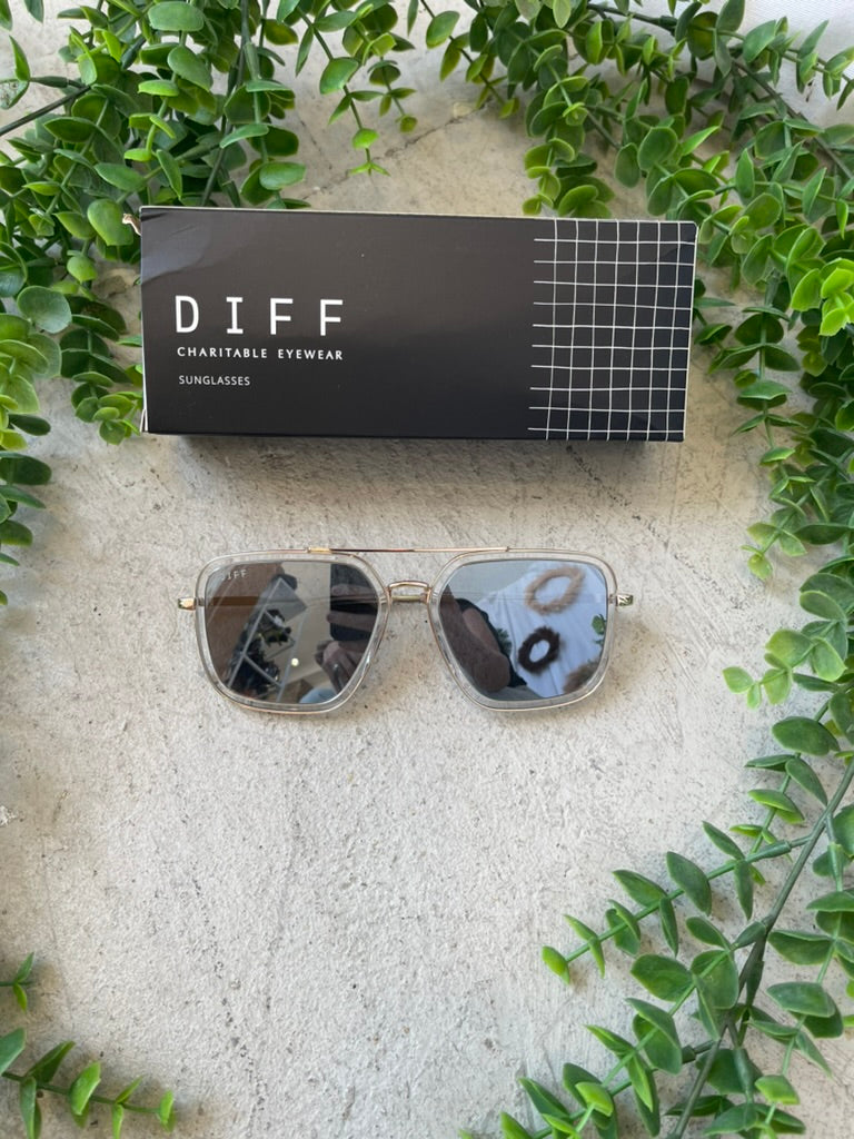 Diff Sunglasses - Jordan Gold Clear-Sunglasses-Diff-The Silo Boutique, Women's Fashion Boutique Located in Warren and Grand Forks North Dakota
