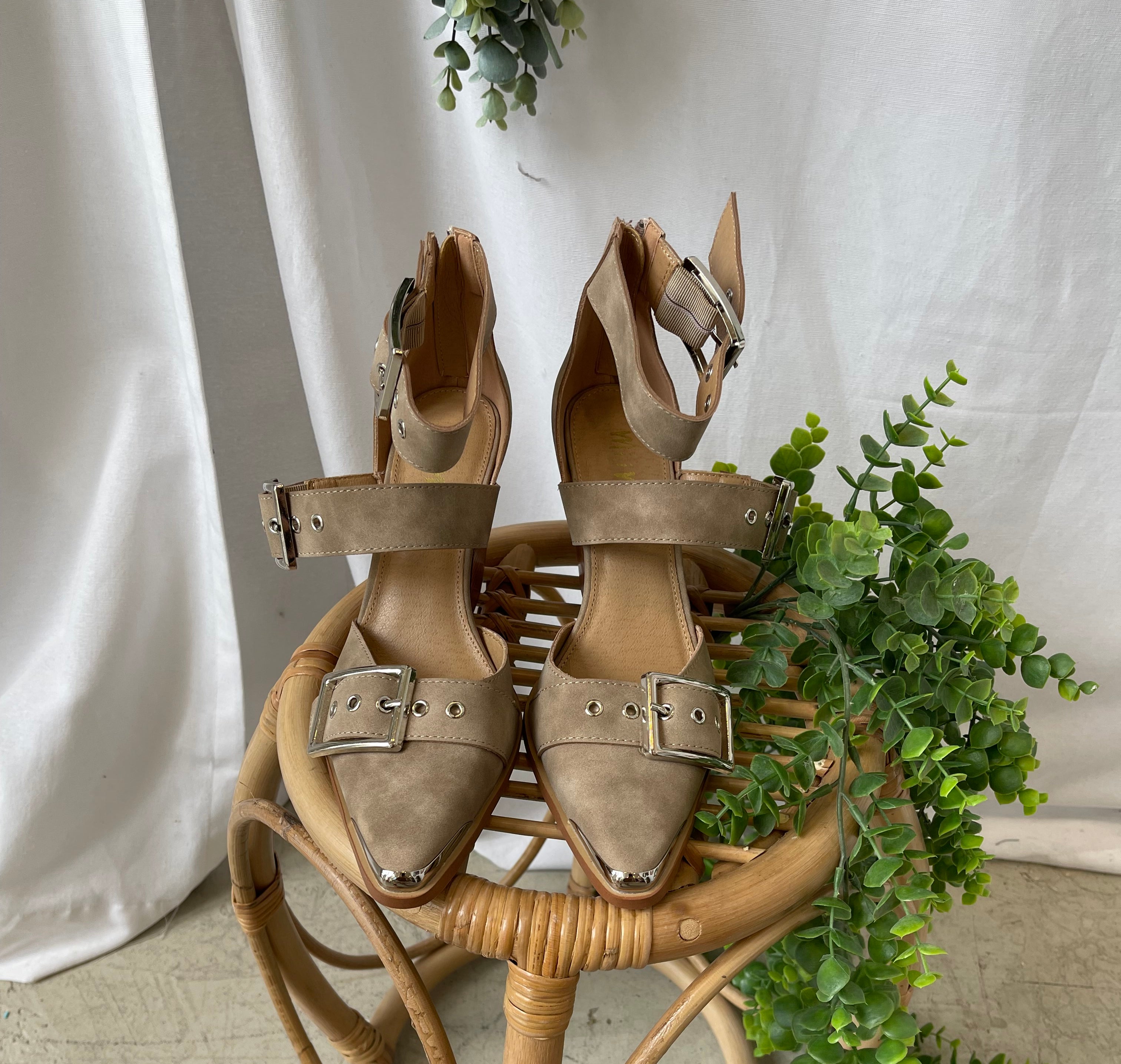 MiiM Hendrix Bootie-Taupe-Boots-miracle mile-The Silo Boutique, Women's Fashion Boutique Located in Warren and Grand Forks North Dakota