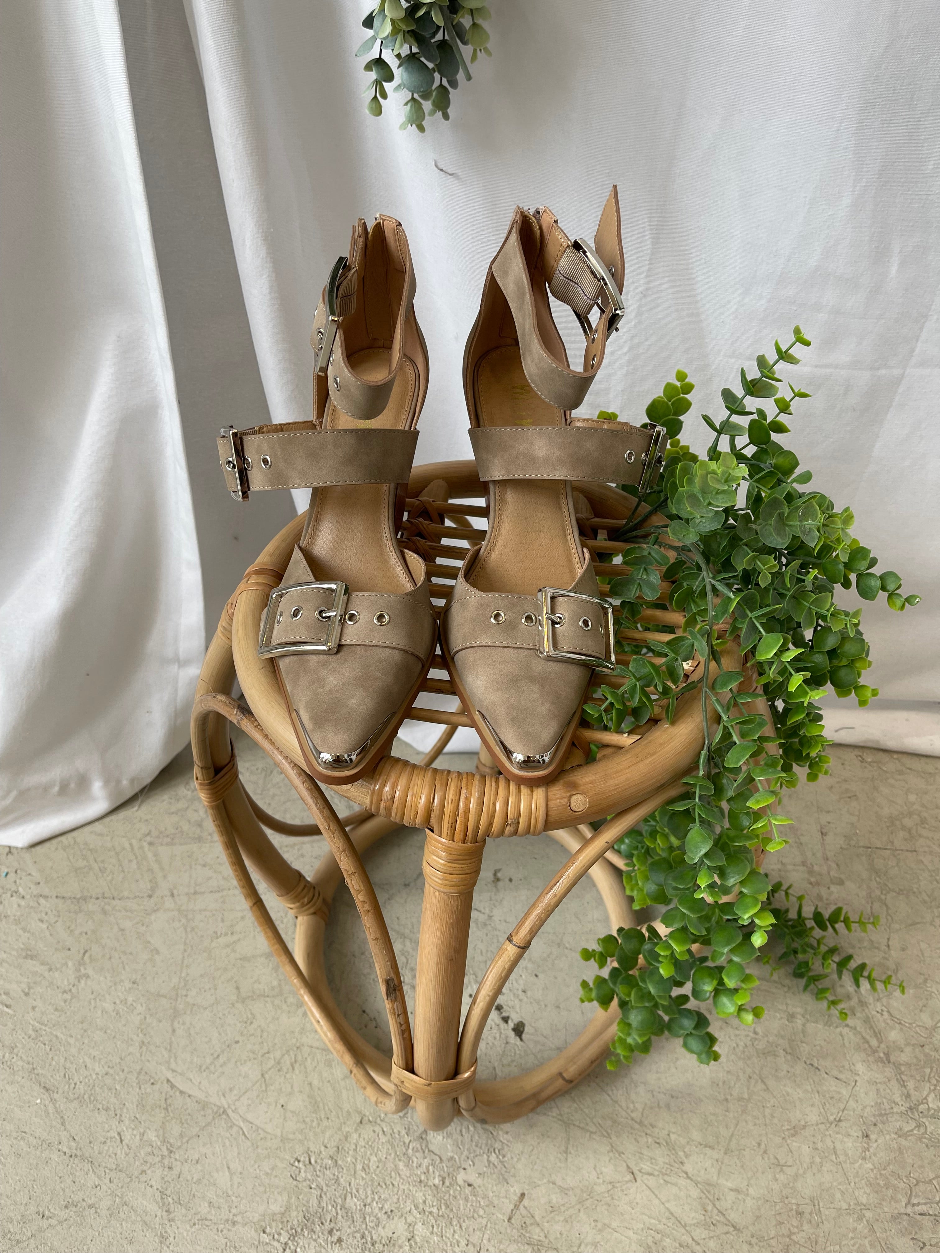 MiiM Hendrix Bootie-Taupe-Boots-miracle mile-The Silo Boutique, Women's Fashion Boutique Located in Warren and Grand Forks North Dakota