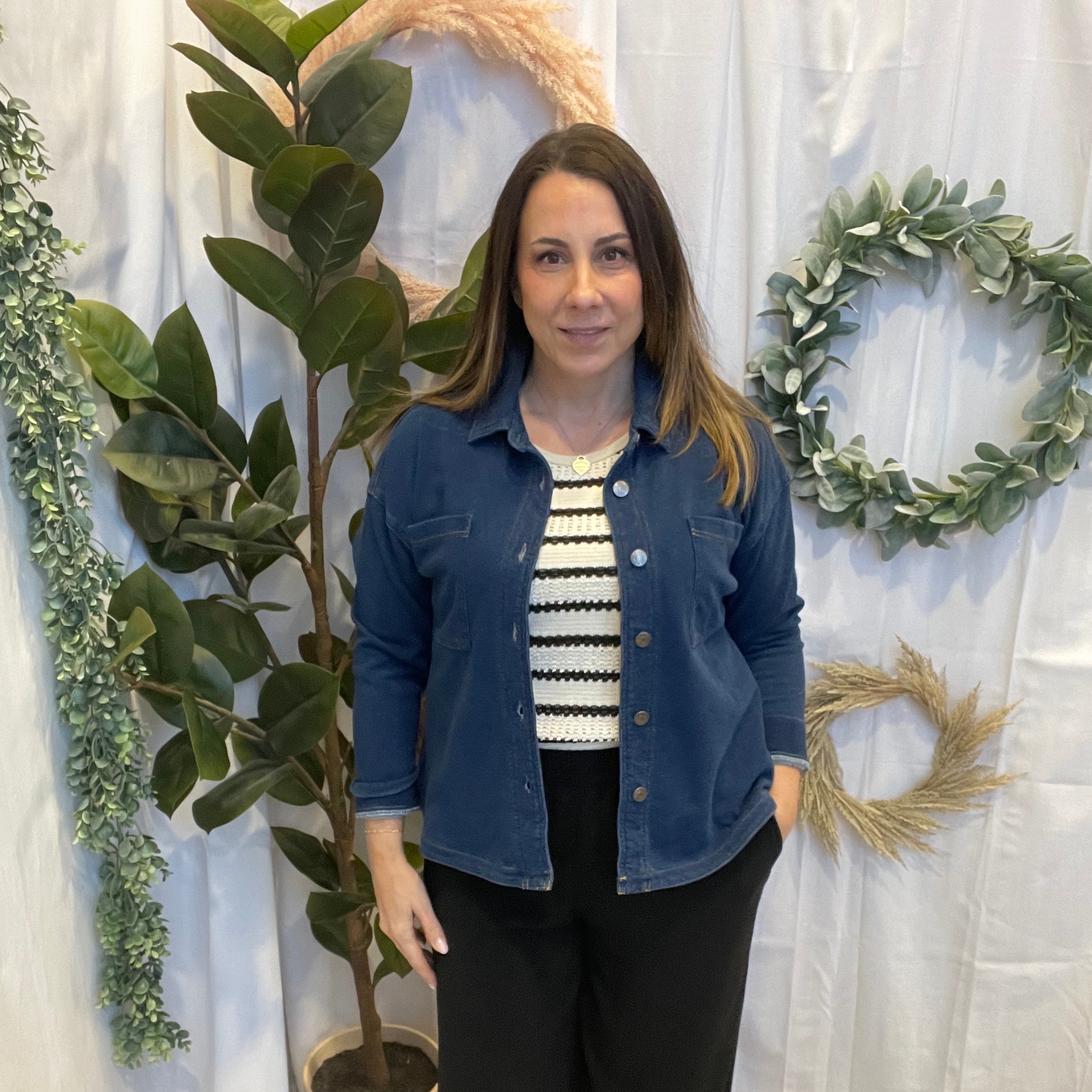Be Cool Denim Soft Shacket-Shackets-be cool-The Silo Boutique, Women's Fashion Boutique Located in Warren and Grand Forks North Dakota