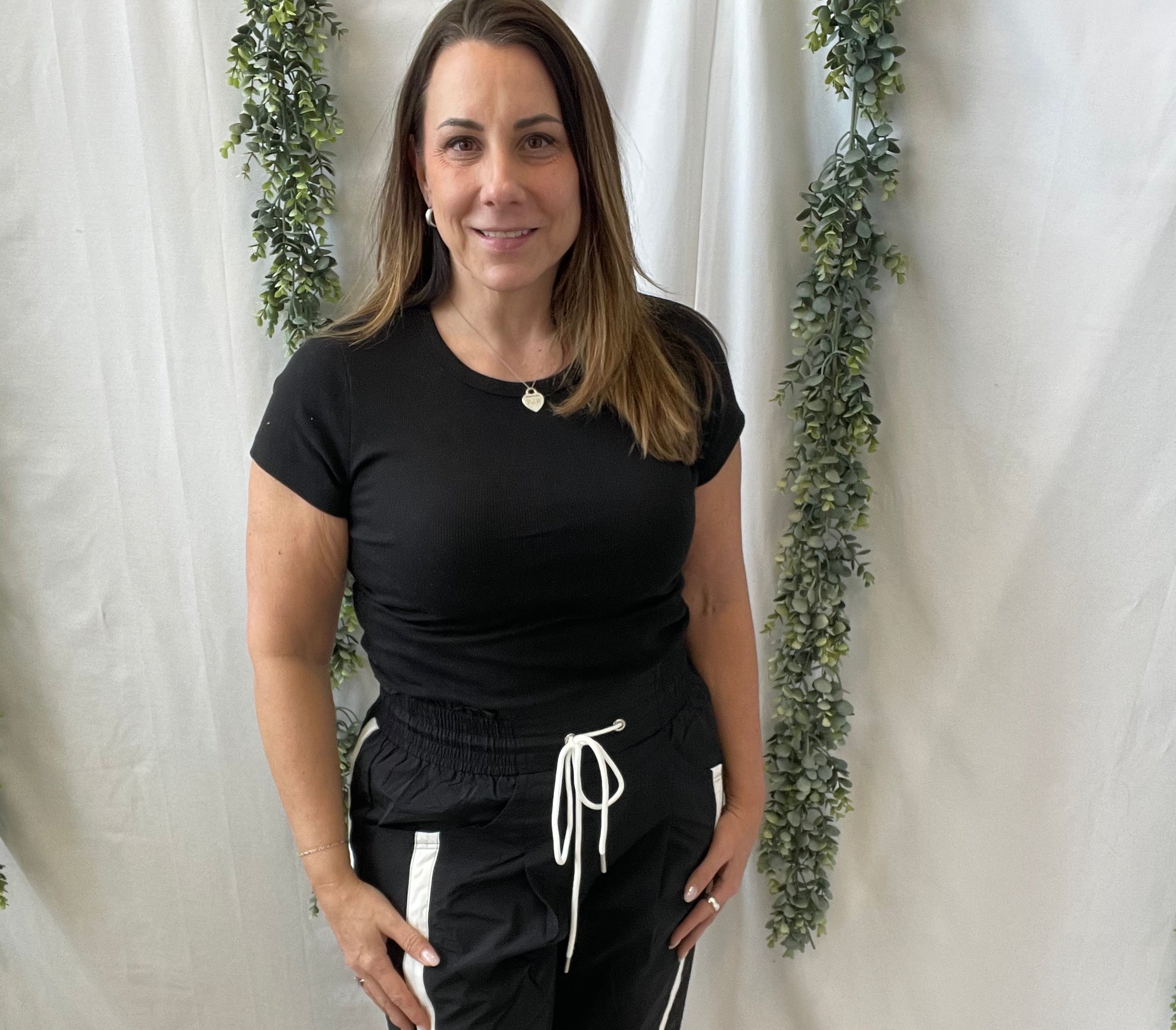 Bucket Windbreaker Pants-Black-Pants-bucketlist-The Silo Boutique, Women's Fashion Boutique Located in Warren and Grand Forks North Dakota