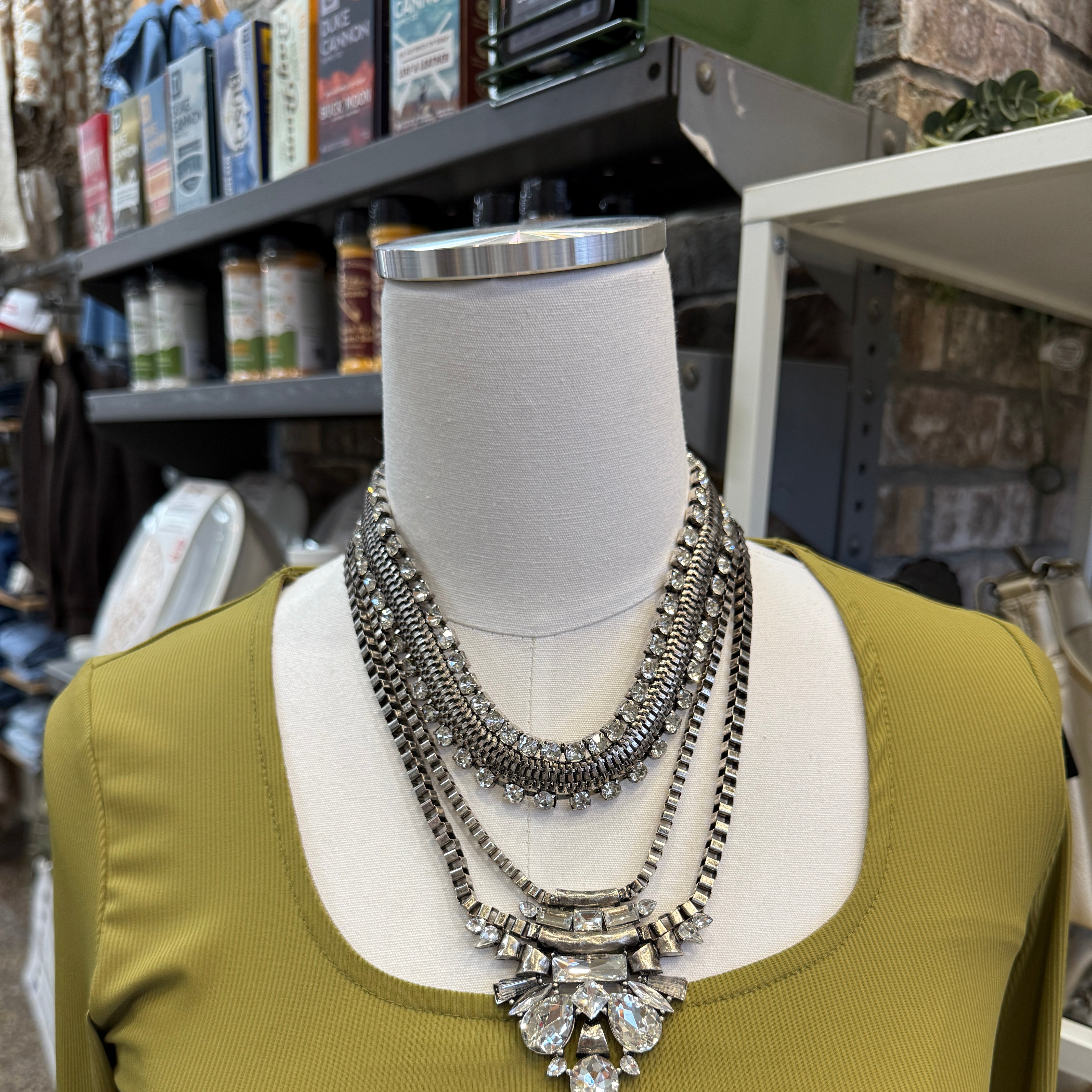 Antique Silver Necklace-Necklaces-Sensibling Corp.-The Silo Boutique, Women's Fashion Boutique Located in Warren and Grand Forks North Dakota