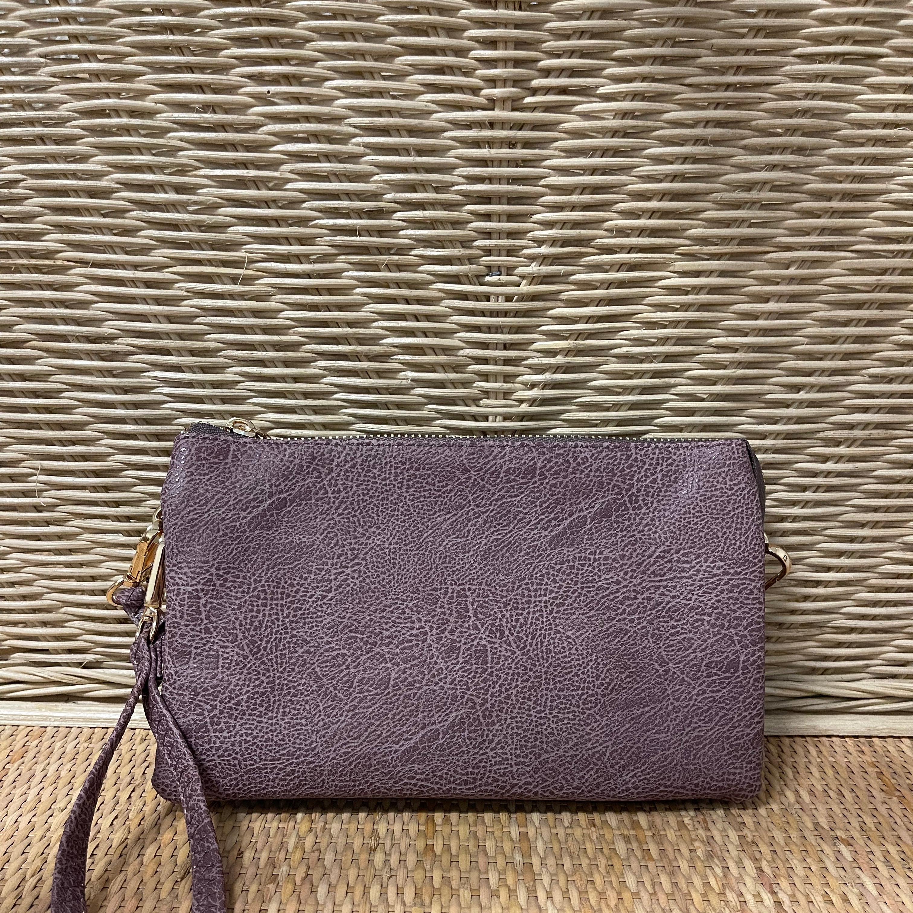 Riley 3 Compartment Crossbody/Wristlet-Crossbody Purses-Jen and Co-The Silo Boutique, Women's Fashion Boutique Located in Warren and Grand Forks North Dakota