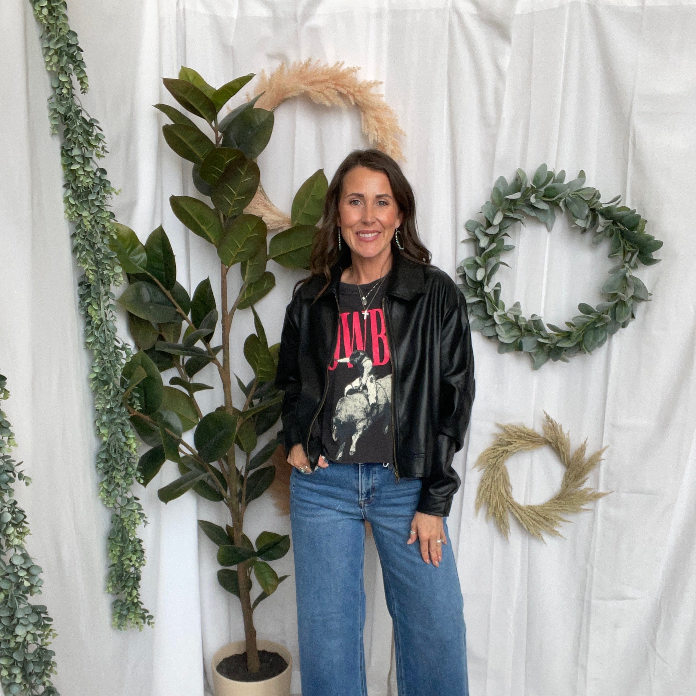 Allie Soft Faux Leather Jacket-Coats & Jackets-allie Rose-The Silo Boutique, Women's Fashion Boutique Located in Warren and Grand Forks North Dakota