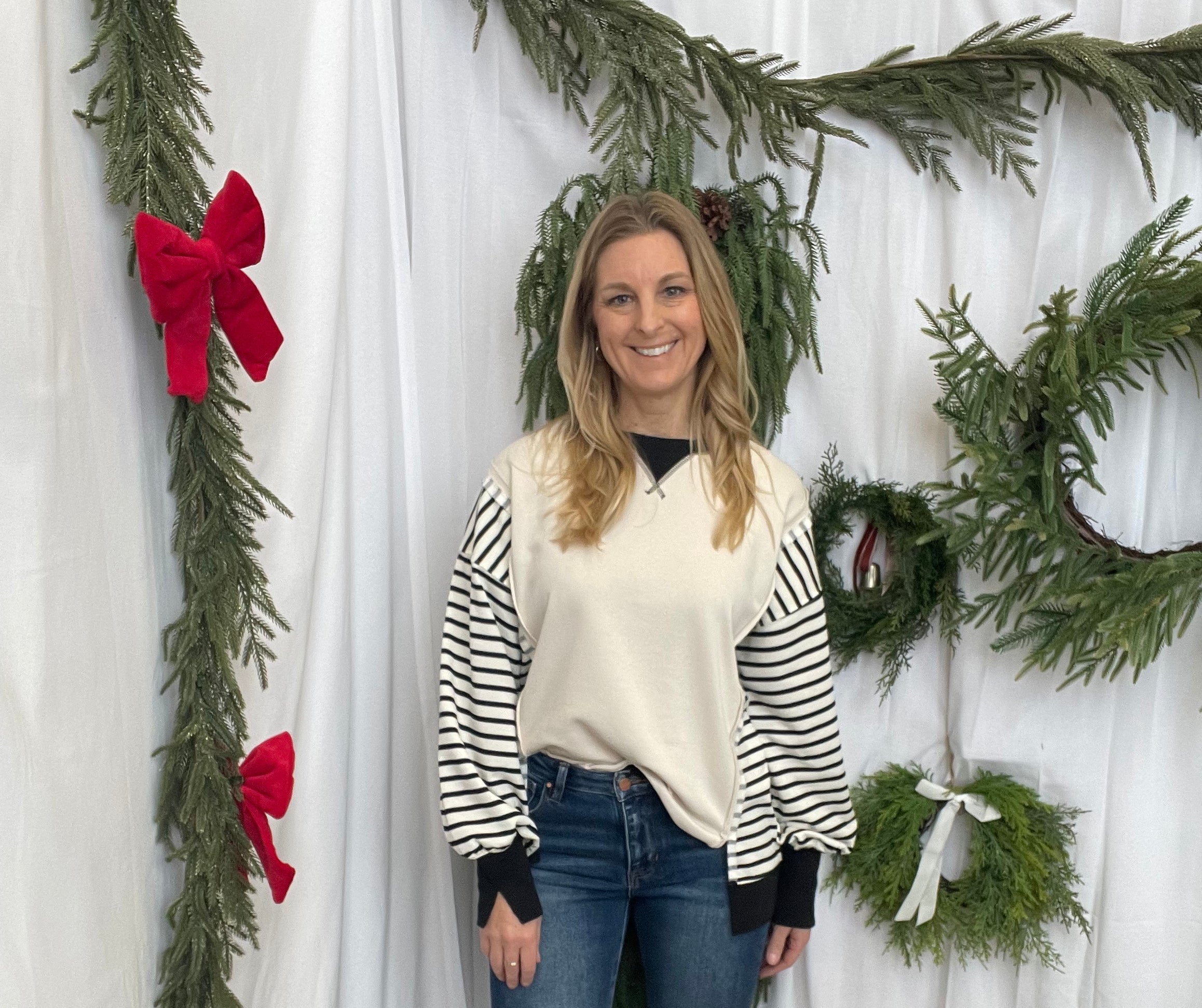 Risen Dark Wash Straight Cuff Jeans-Jeans-risen-The Silo Boutique, Women's Fashion Boutique Located in Warren and Grand Forks North Dakota
