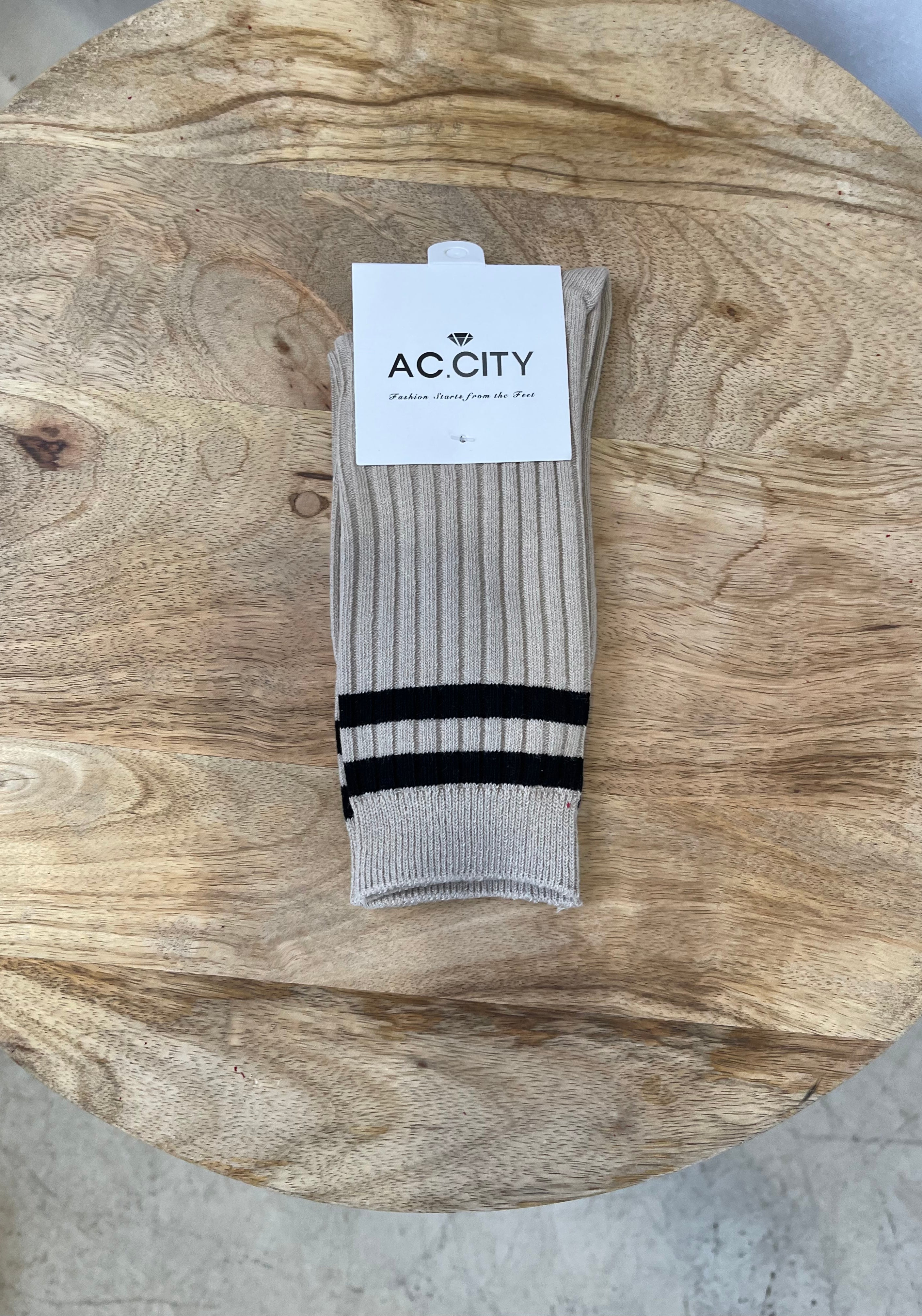 Classic Two Stripes Socks-socks-city-The Silo Boutique, Women's Fashion Boutique Located in Warren and Grand Forks North Dakota