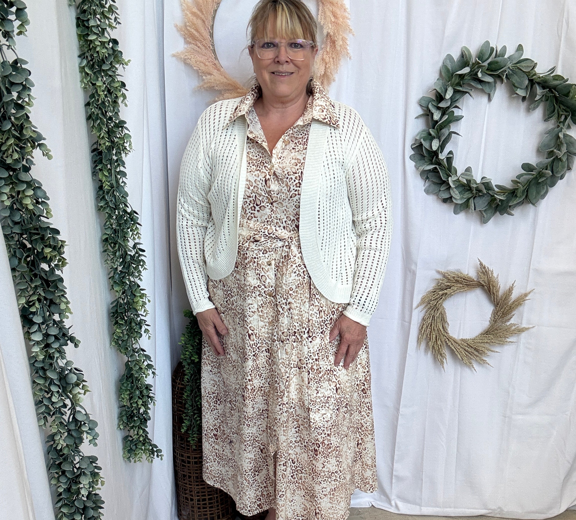 CC Open Knit Cocoon Cardigan-White-Sweaters-cozy co-The Silo Boutique, Women's Fashion Boutique Located in Warren and Grand Forks North Dakota