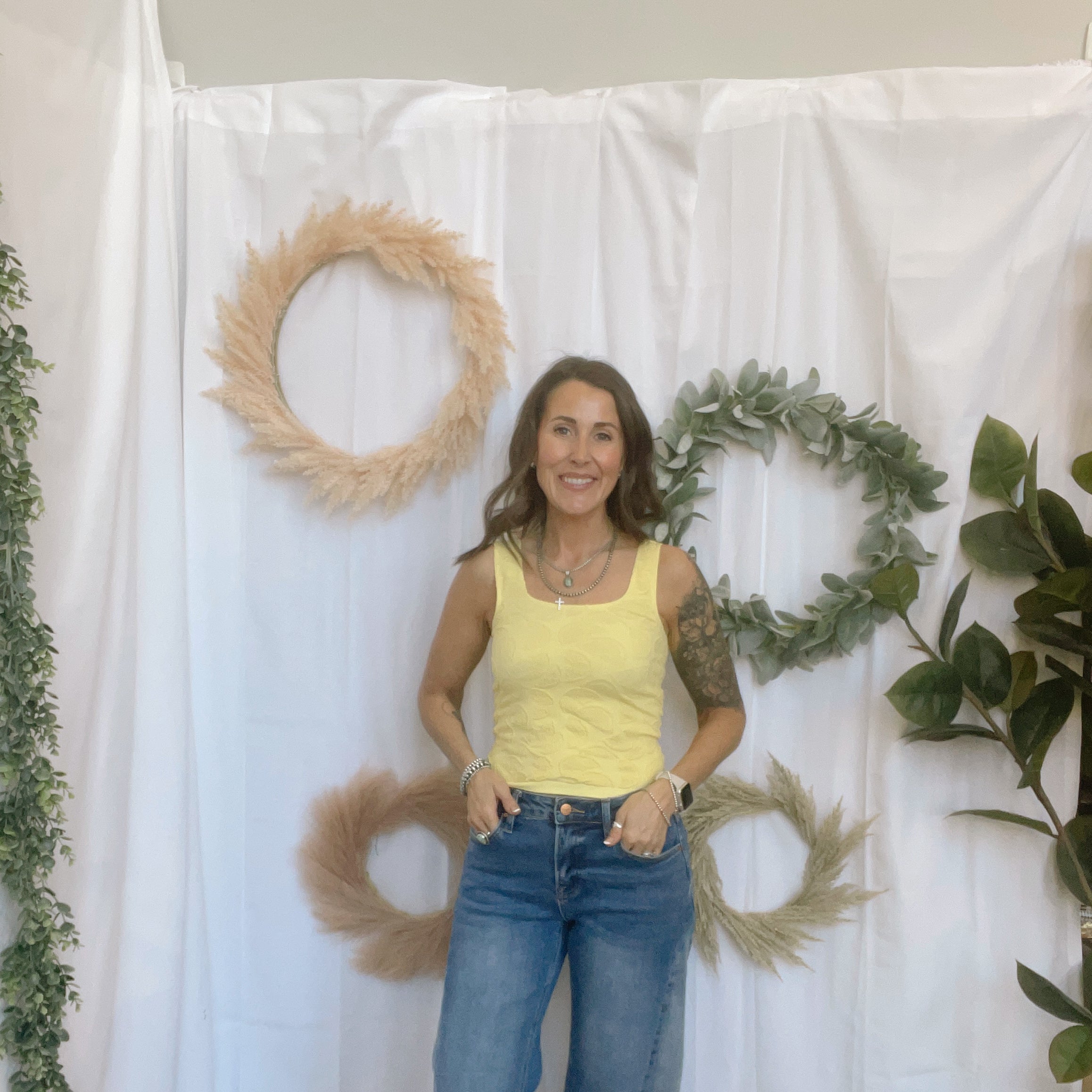 Scoop Neck Seamless Tank-Lemon-Tank Tops-hem and thread-The Silo Boutique, Women's Fashion Boutique Located in Warren and Grand Forks North Dakota
