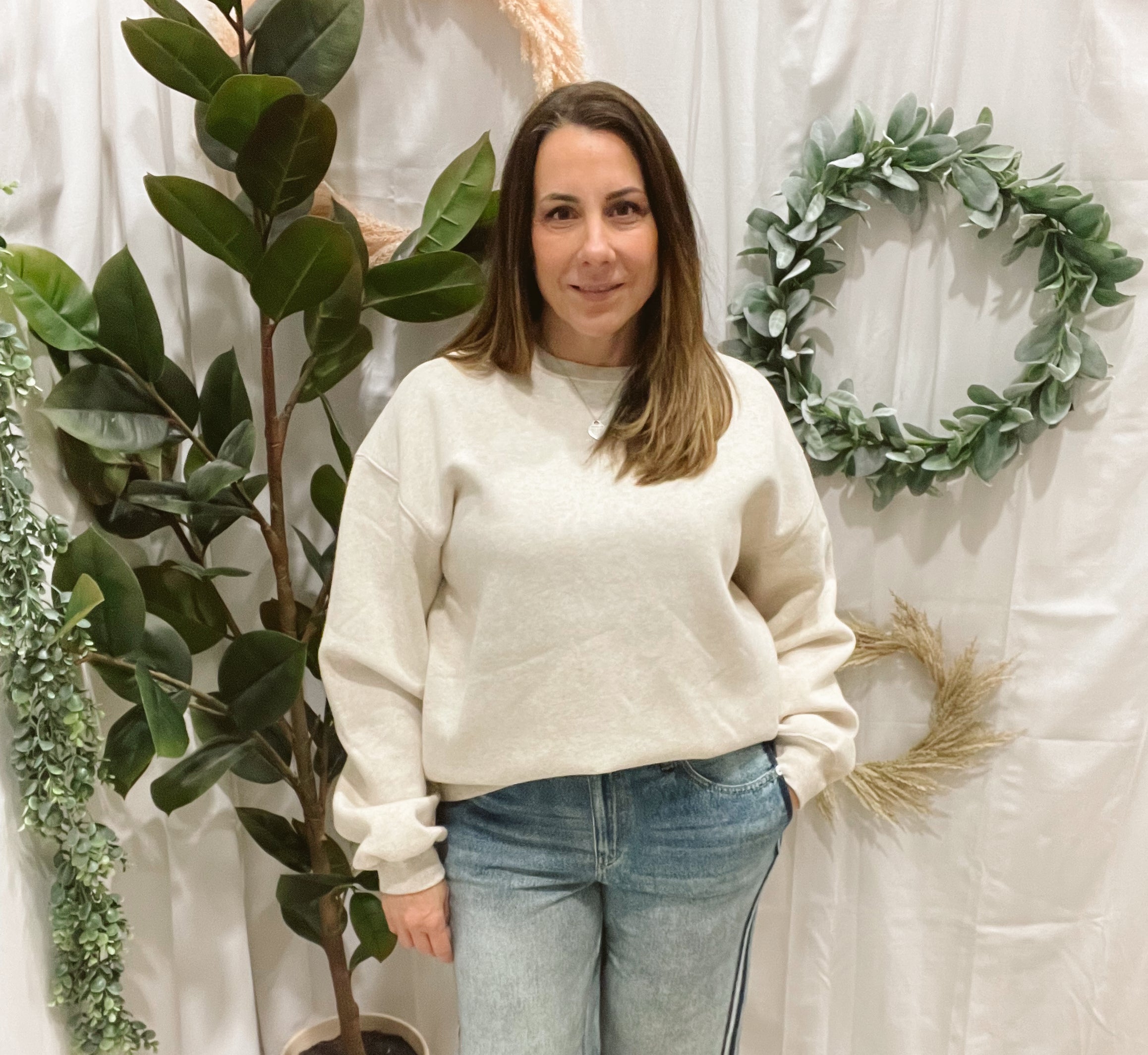 Elan Side Stripe Blue Pants-Pants-elan-The Silo Boutique, Women's Fashion Boutique Located in Warren and Grand Forks North Dakota