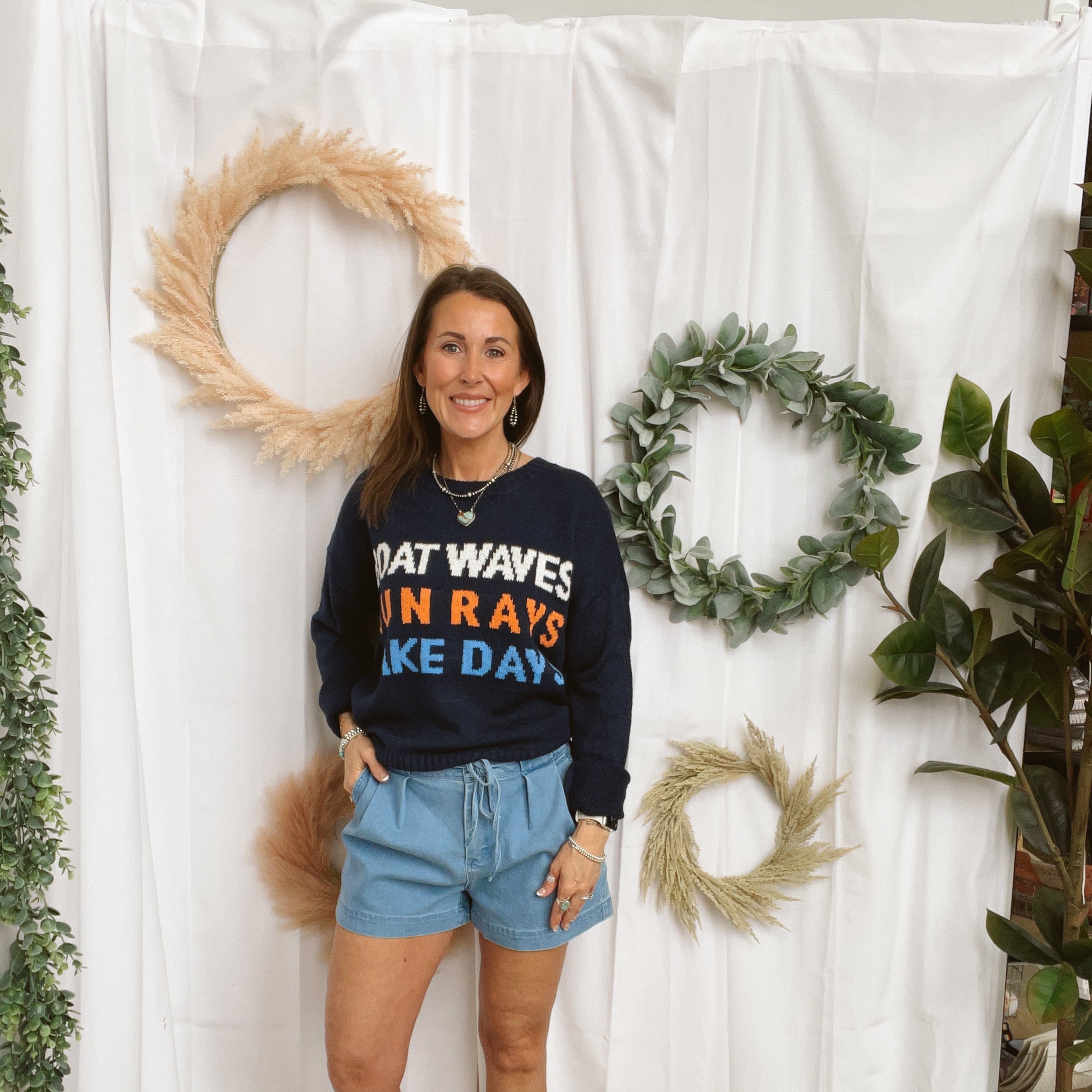 Lake Days Lightweight Sweater-Sweaters-panaache-The Silo Boutique, Women's Fashion Boutique Located in Warren and Grand Forks North Dakota