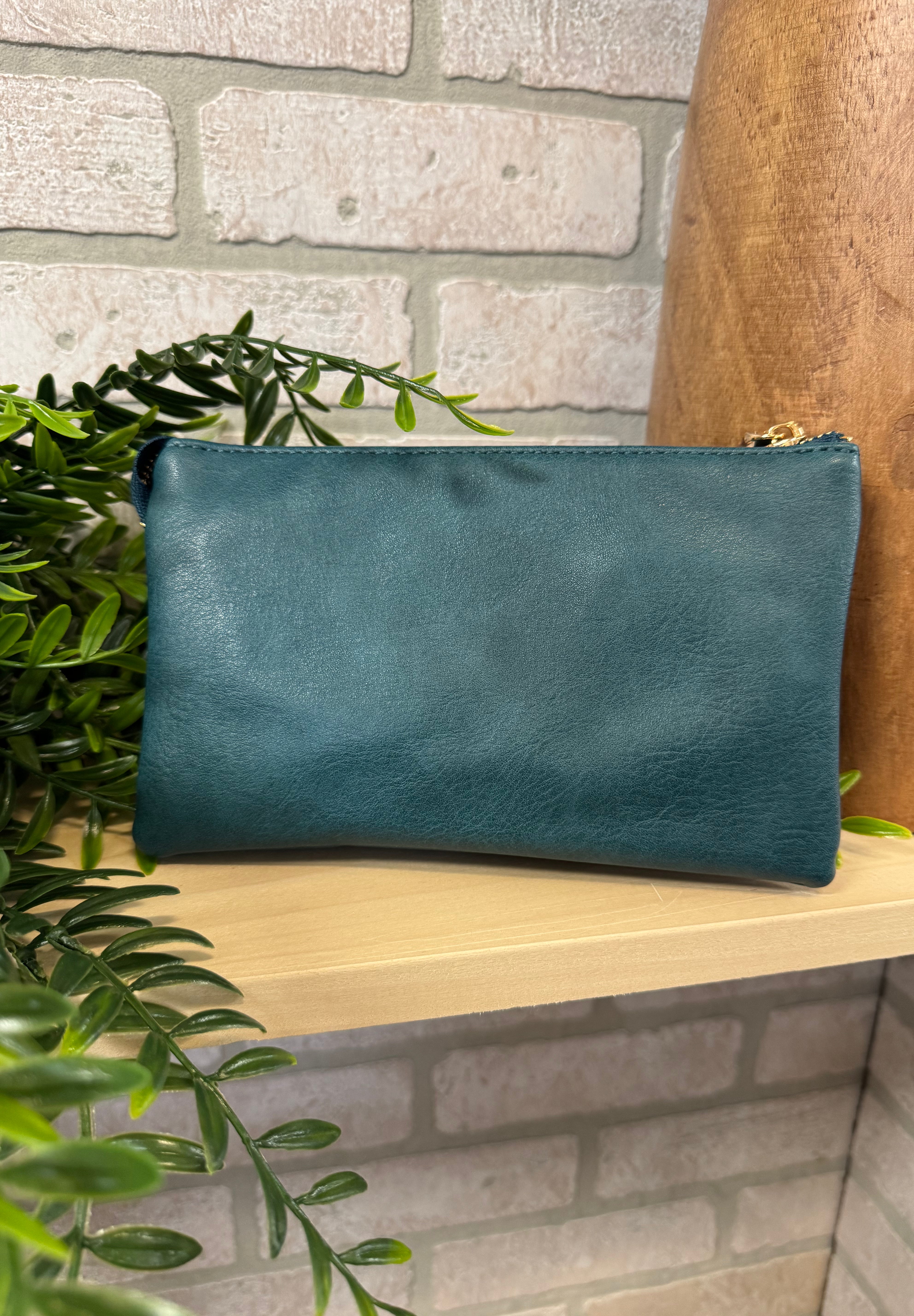 Riley 3 Compartment Crossbody/Wristlet-Crossbody Purses-Jen and Co-The Silo Boutique, Women's Fashion Boutique Located in Warren and Grand Forks North Dakota