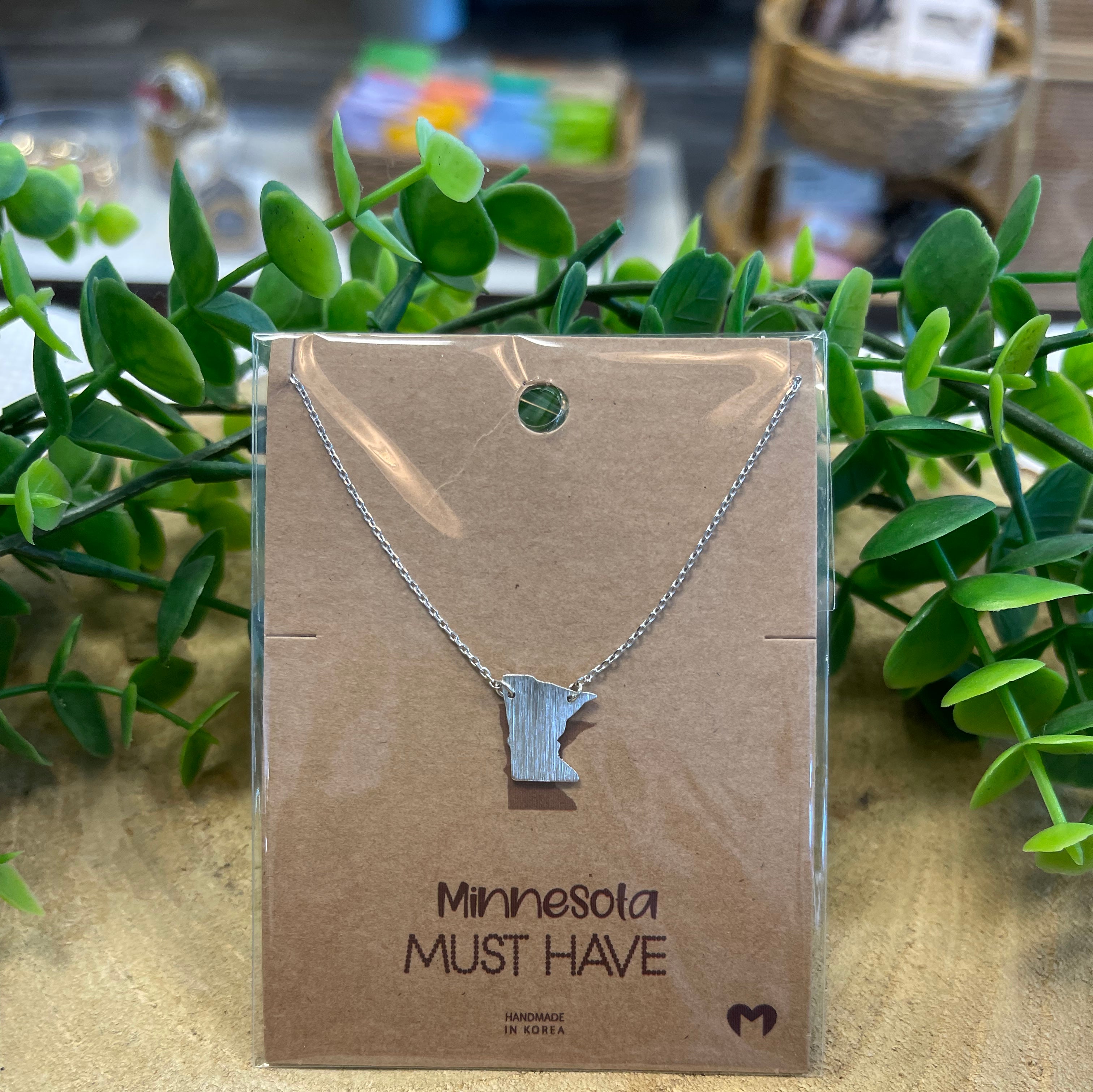 Silver Minnesota Necklace-Necklaces-Fame-The Silo Boutique, Women's Fashion Boutique Located in Warren and Grand Forks North Dakota