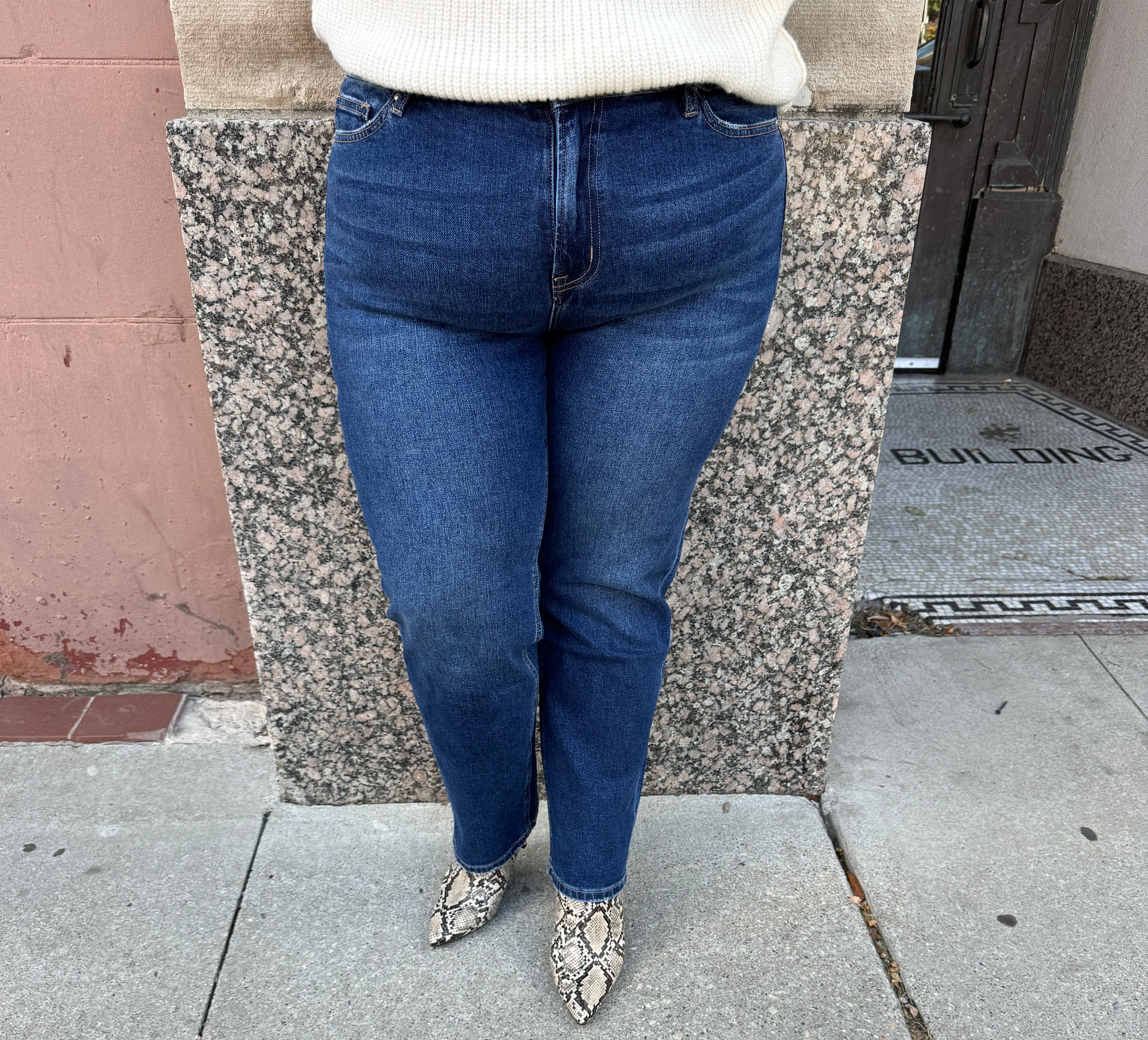 Mica Monfil High Waist Wedge Jeans-Final Sale-Jeans-mica-The Silo Boutique, Women's Fashion Boutique Located in Warren and Grand Forks North Dakota