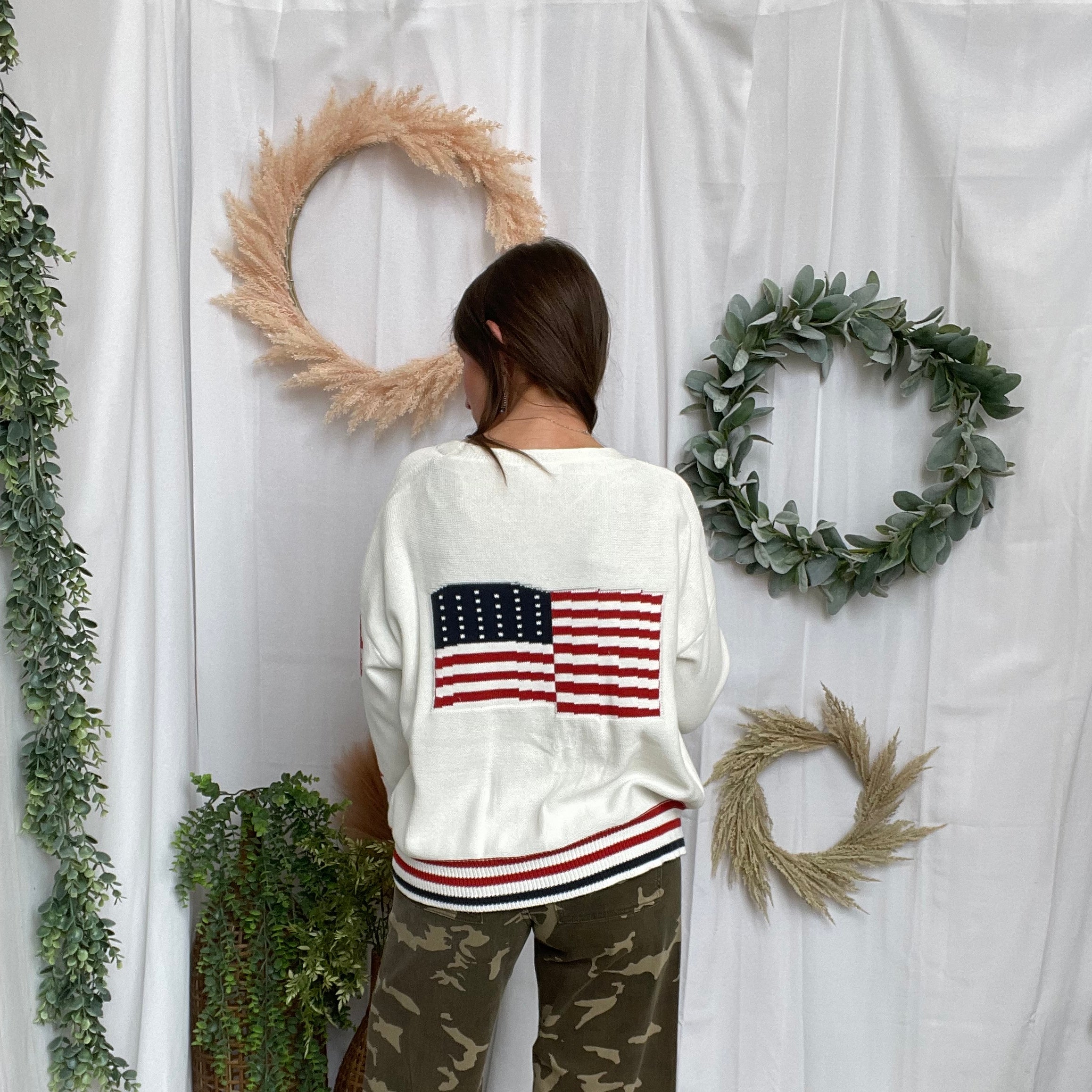 The Patriotic Cardigan-Cardigans-eesome-The Silo Boutique, Women's Fashion Boutique Located in Warren and Grand Forks North Dakota