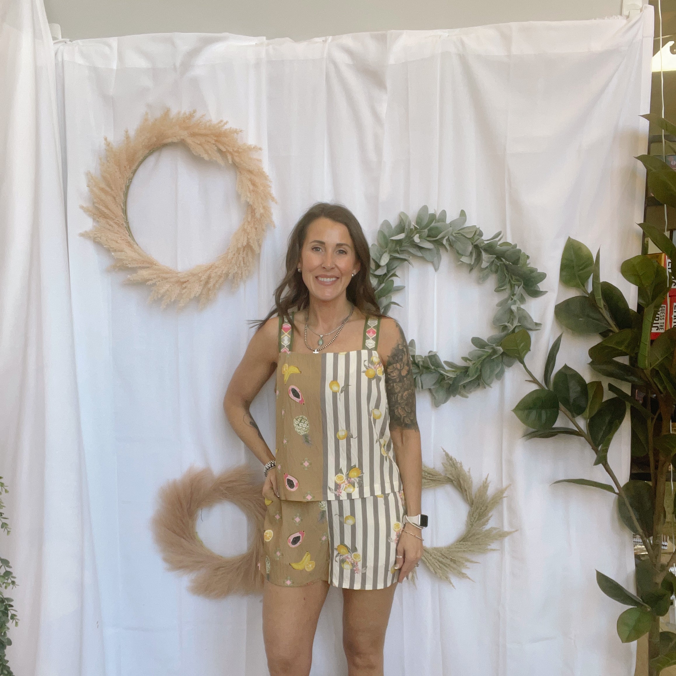 Mixed Fruit Shorts-Tank Tops-hem and thread-The Silo Boutique, Women's Fashion Boutique Located in Warren and Grand Forks North Dakota
