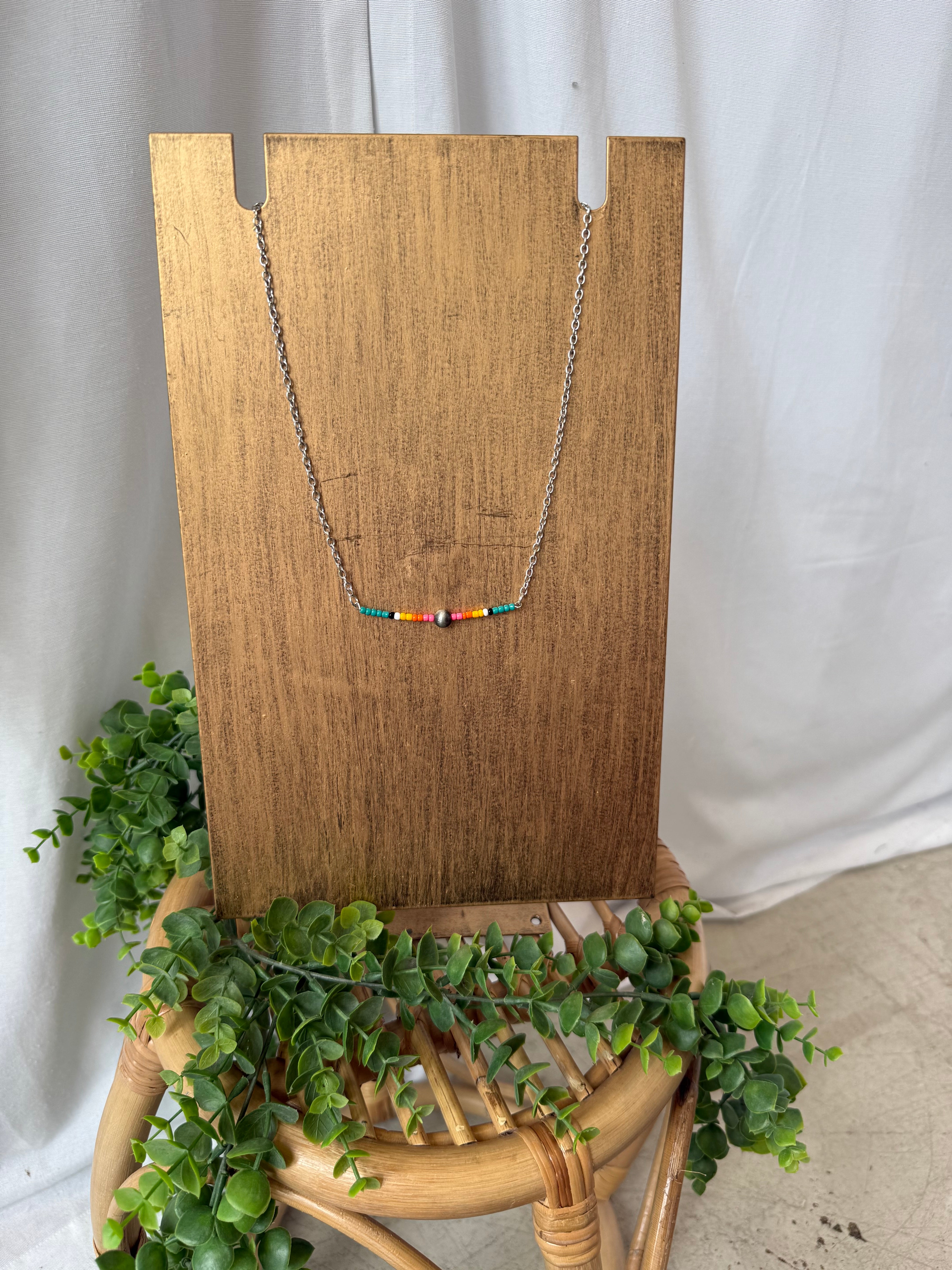Buck Off Bar Necklace-Necklaces-faire-The Silo Boutique, Women's Fashion Boutique Located in Warren and Grand Forks North Dakota