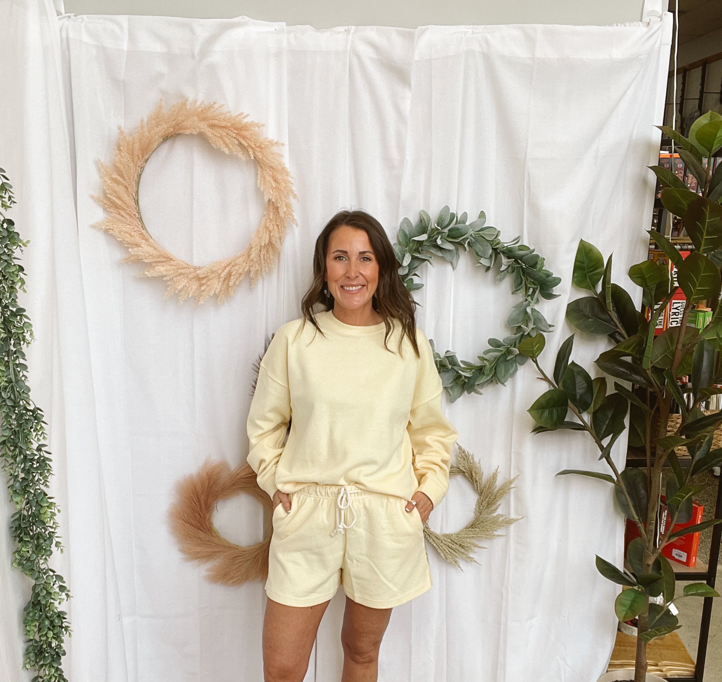 Lemon So Soft Short Set-Outfit Sets-wishlist-The Silo Boutique, Women's Fashion Boutique Located in Warren and Grand Forks North Dakota