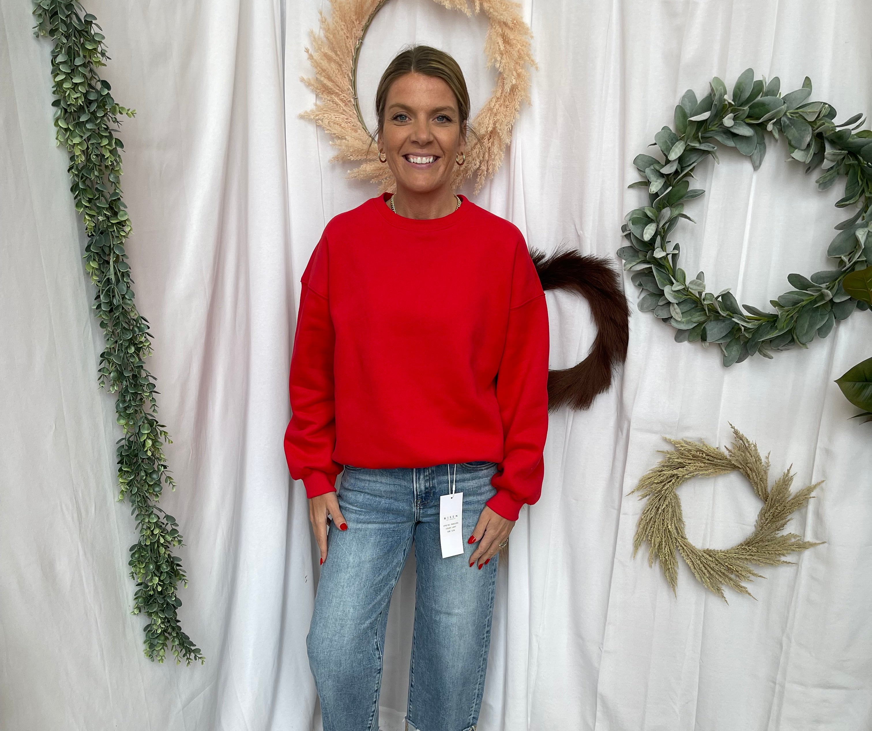 Risen Cuffed Boyfriend Jeans-Jeans-risen-The Silo Boutique, Women's Fashion Boutique Located in Warren and Grand Forks North Dakota