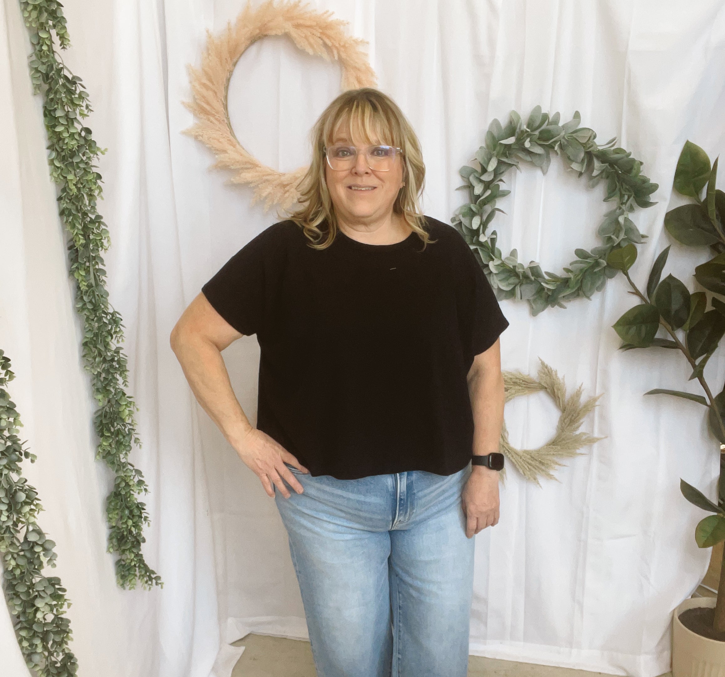 Julie Slub Oversized Tee-Short Sleeve Tops-Zenana-The Silo Boutique, Women's Fashion Boutique Located in Warren and Grand Forks North Dakota