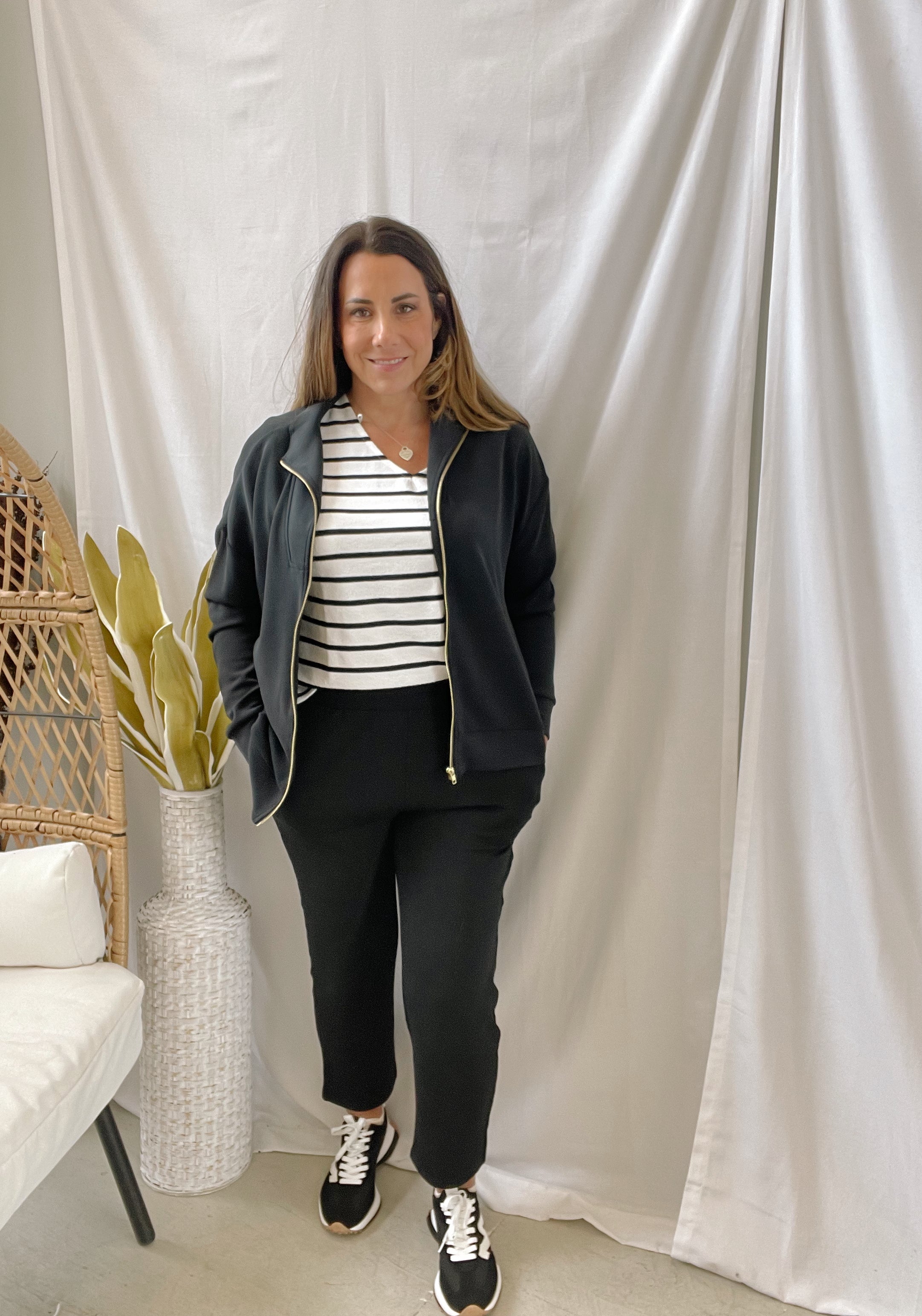 Mono B Laguna Scuba Sweatshirt-Black-Sweatshirts-mono b-The Silo Boutique, Women's Fashion Boutique Located in Warren and Grand Forks North Dakota