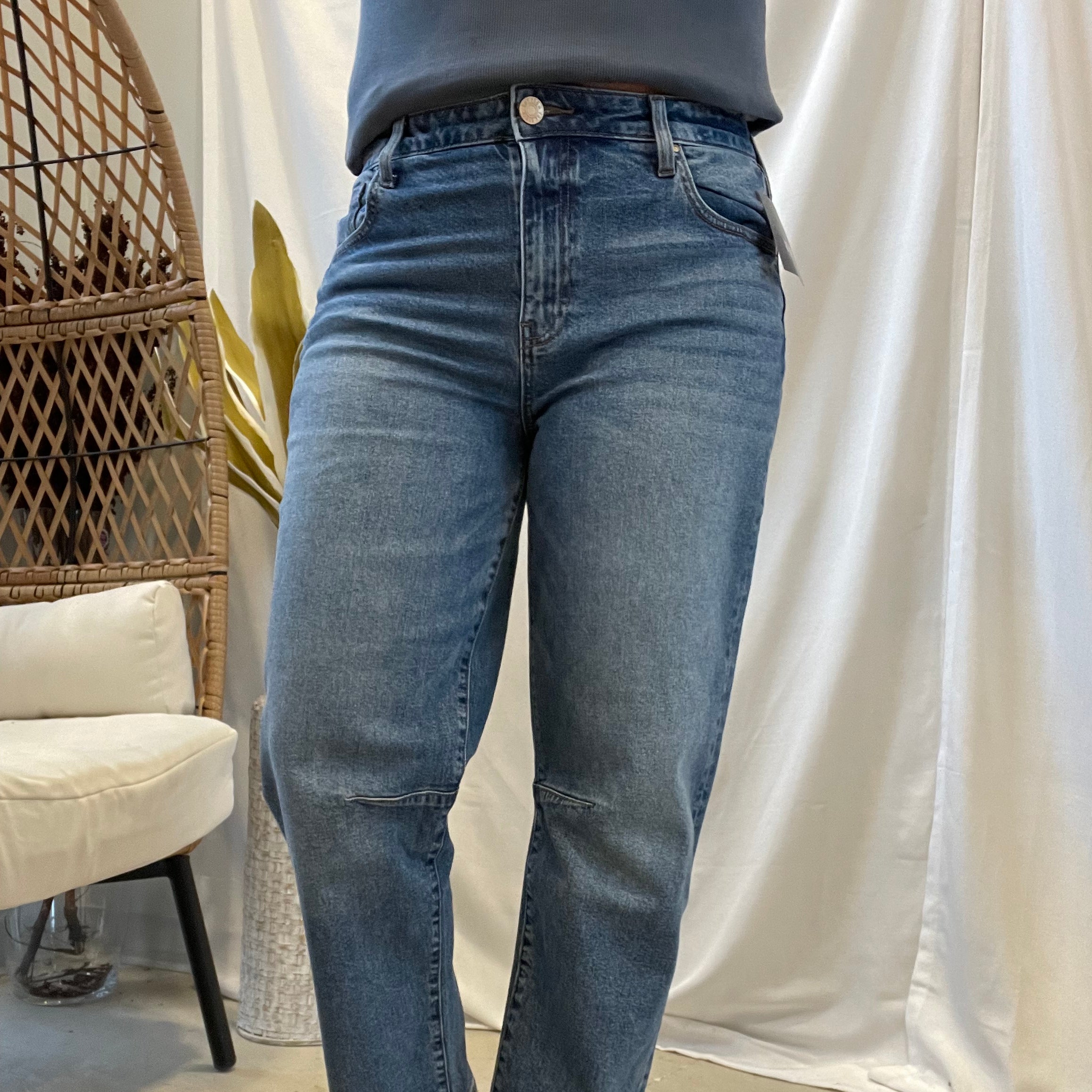 Kut Ashley High Rise Barrel Leg Jeans-Final Sale-Jeans-Kut-The Silo Boutique, Women's Fashion Boutique Located in Warren and Grand Forks North Dakota