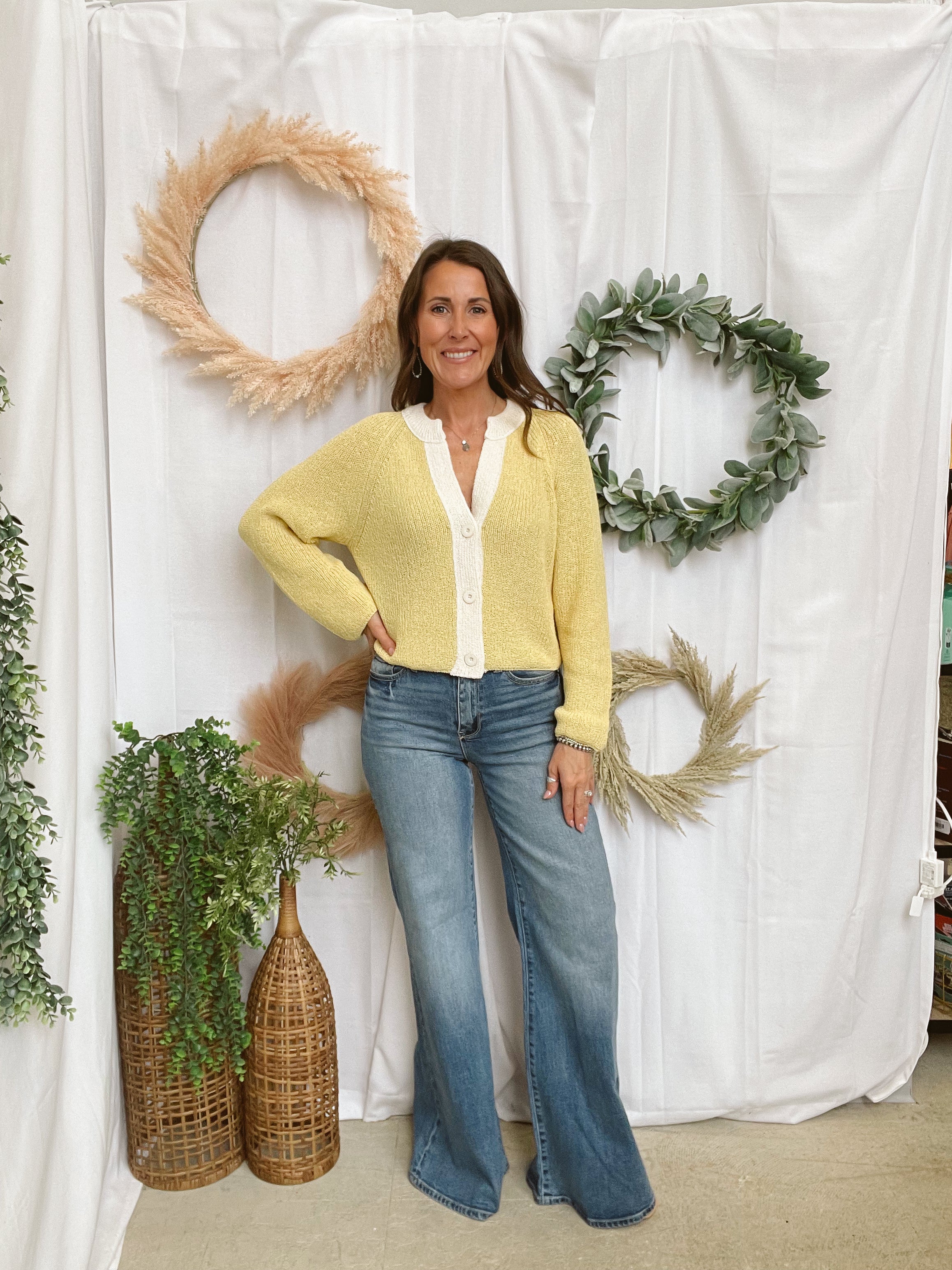 Perfect Cardigan-Yellow-Cardigans-promesa-The Silo Boutique, Women's Fashion Boutique Located in Warren and Grand Forks North Dakota