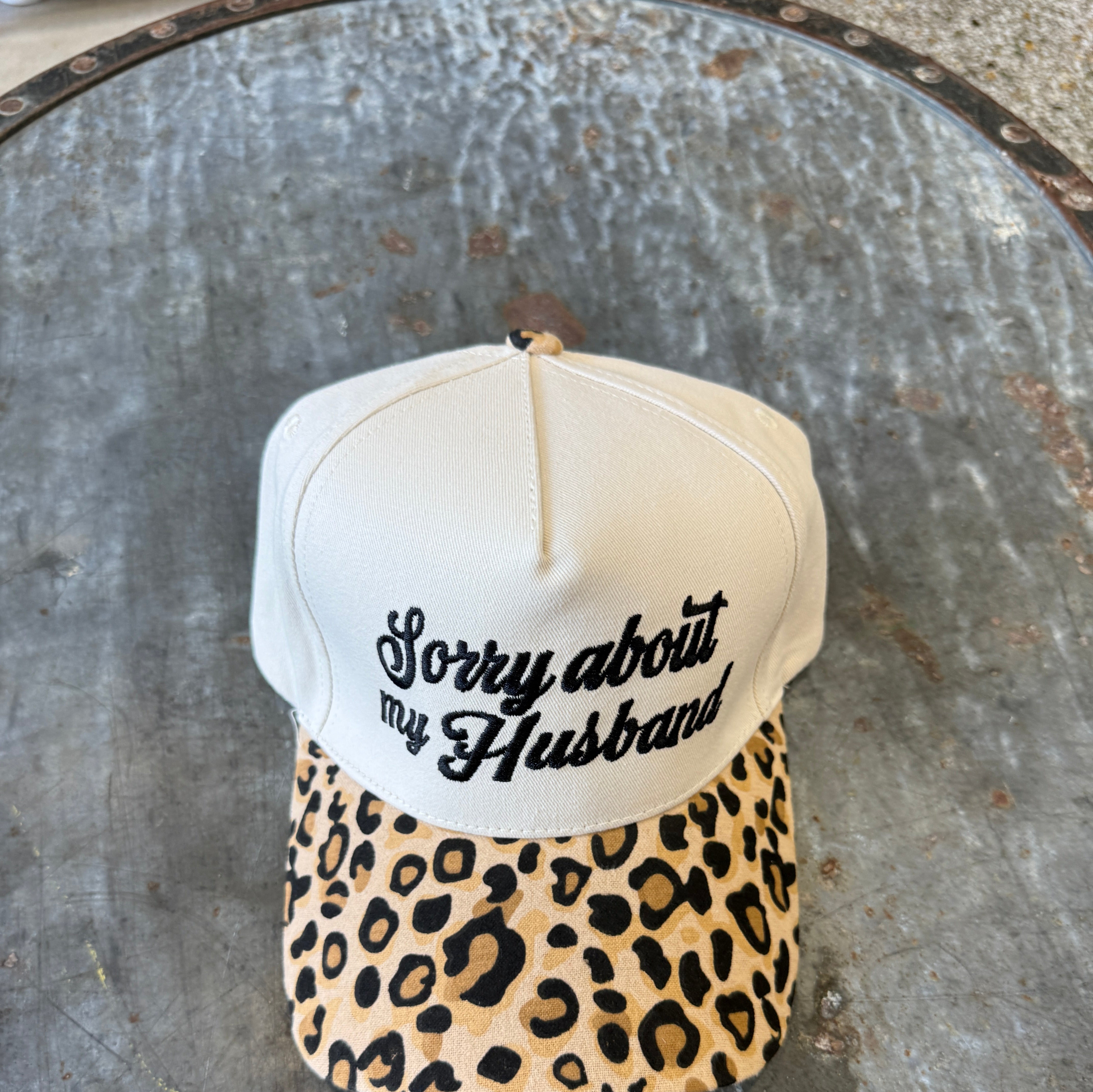 Sorry About My Husband Hat-Hats-Zenana-The Silo Boutique, Women's Fashion Boutique Located in Warren and Grand Forks North Dakota