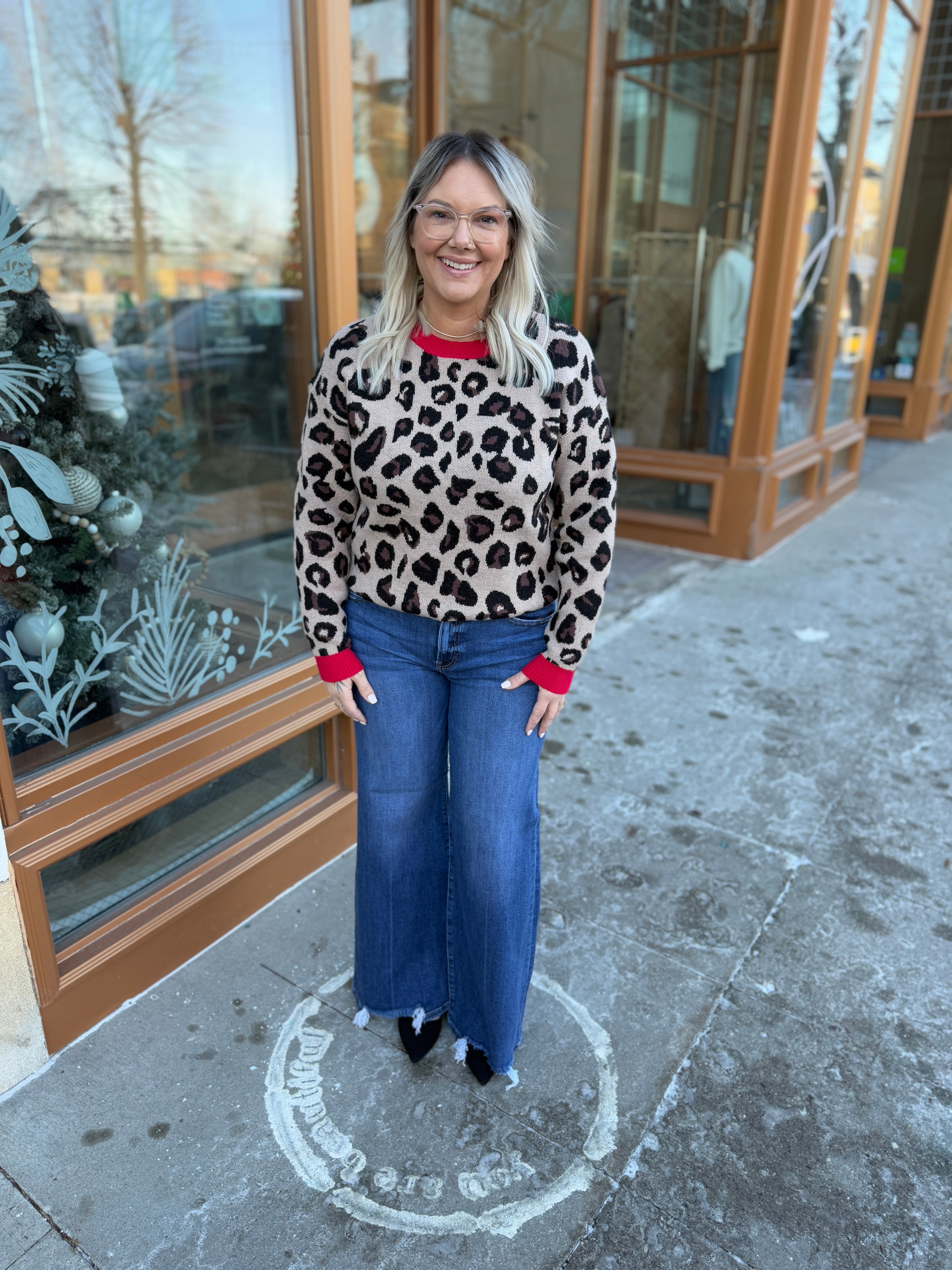 Risen Dark Wide Leg Jeans-Final Sale-Jeans-risen-The Silo Boutique, Women's Fashion Boutique Located in Warren and Grand Forks North Dakota