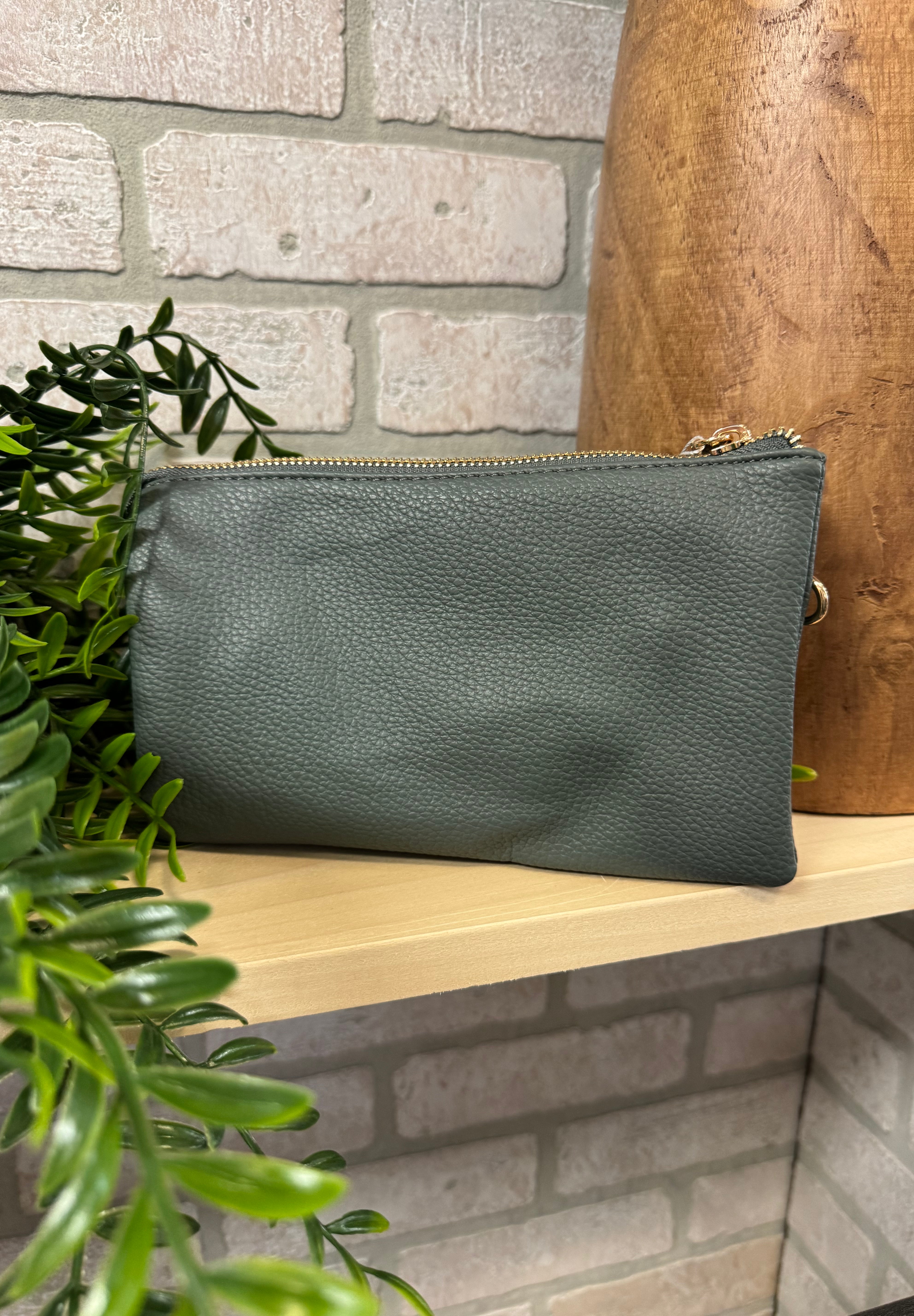 Riley 3 Compartment Crossbody/Wristlet-Crossbody Purses-Jen and Co-The Silo Boutique, Women's Fashion Boutique Located in Warren and Grand Forks North Dakota