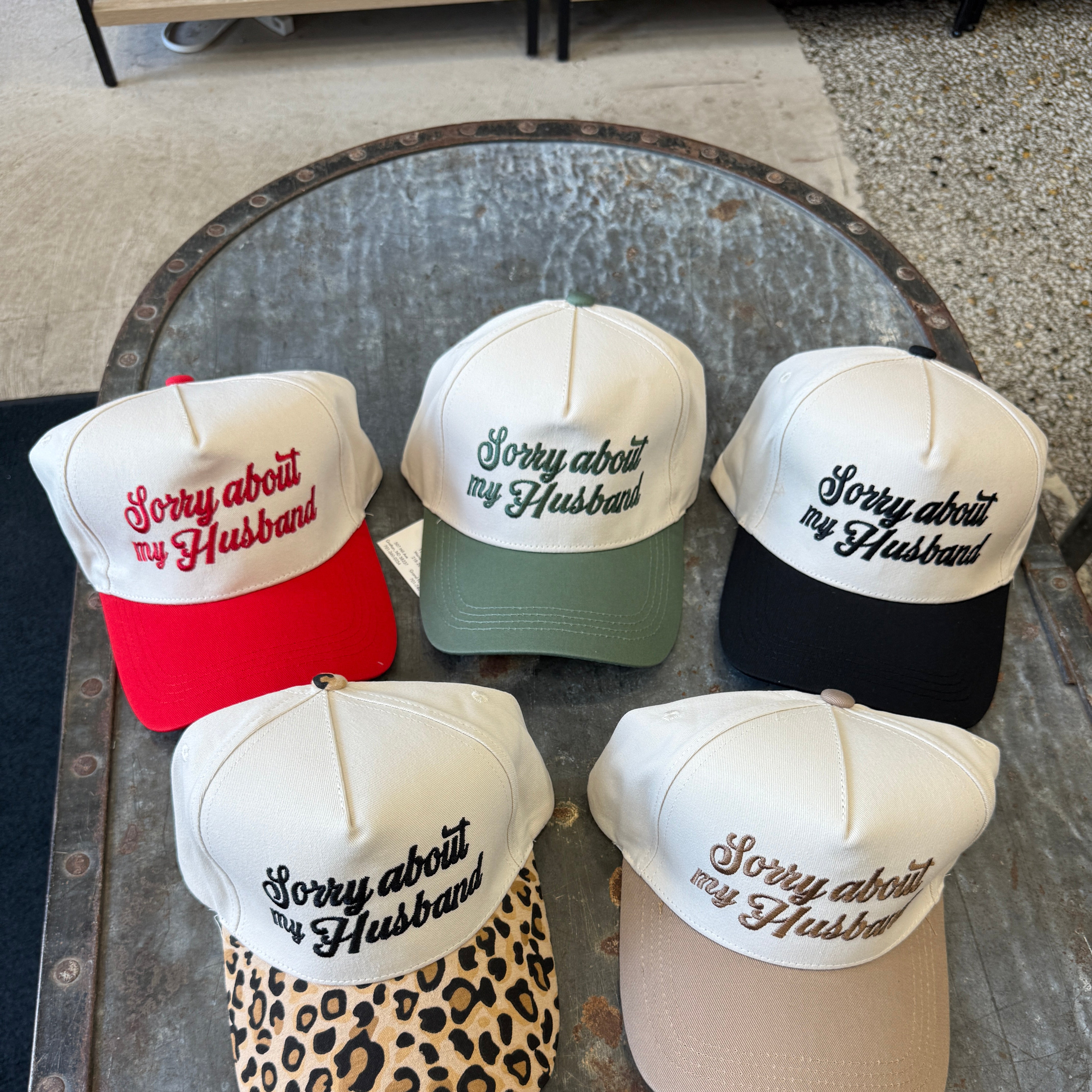 Sorry About My Husband Hat-Hats-Zenana-The Silo Boutique, Women's Fashion Boutique Located in Warren and Grand Forks North Dakota