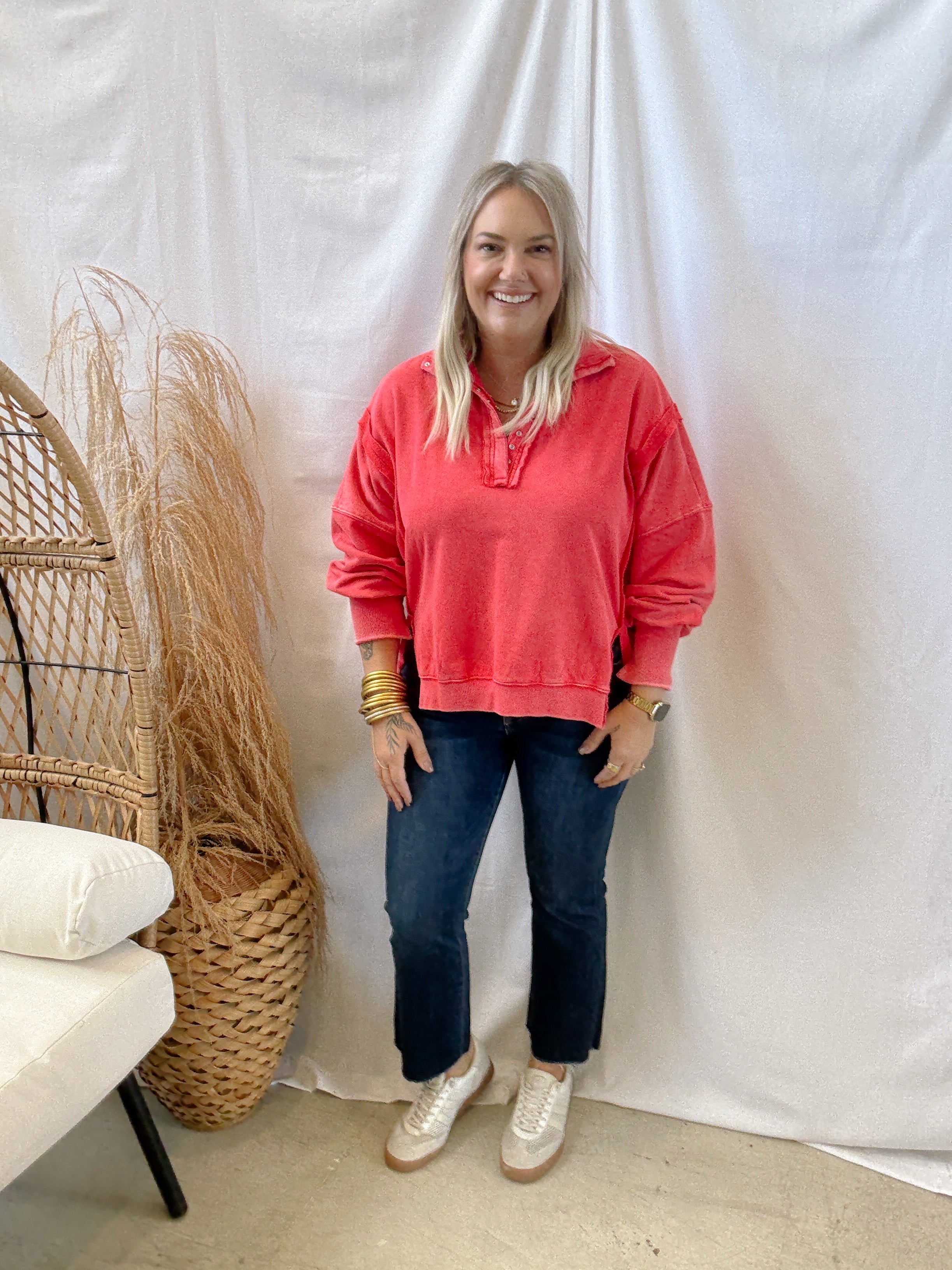 Mica Dark Blue Boot Crop Jeans-Final Sale-Jeans-mica-The Silo Boutique, Women's Fashion Boutique Located in Warren and Grand Forks North Dakota