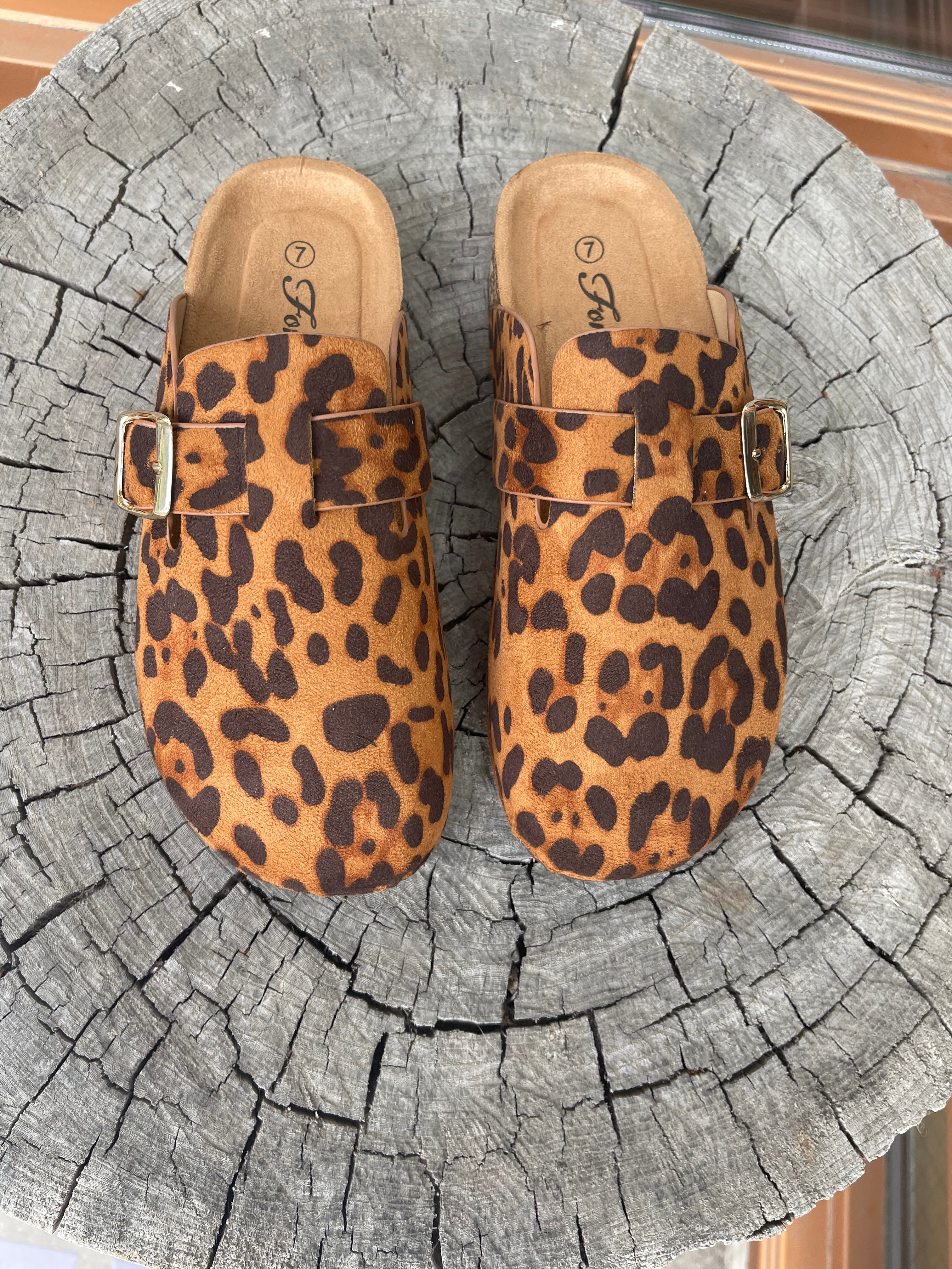 Wild and Free Leopard Clog-Clogs-Forever Link-The Silo Boutique, Women's Fashion Boutique Located in Warren and Grand Forks North Dakota