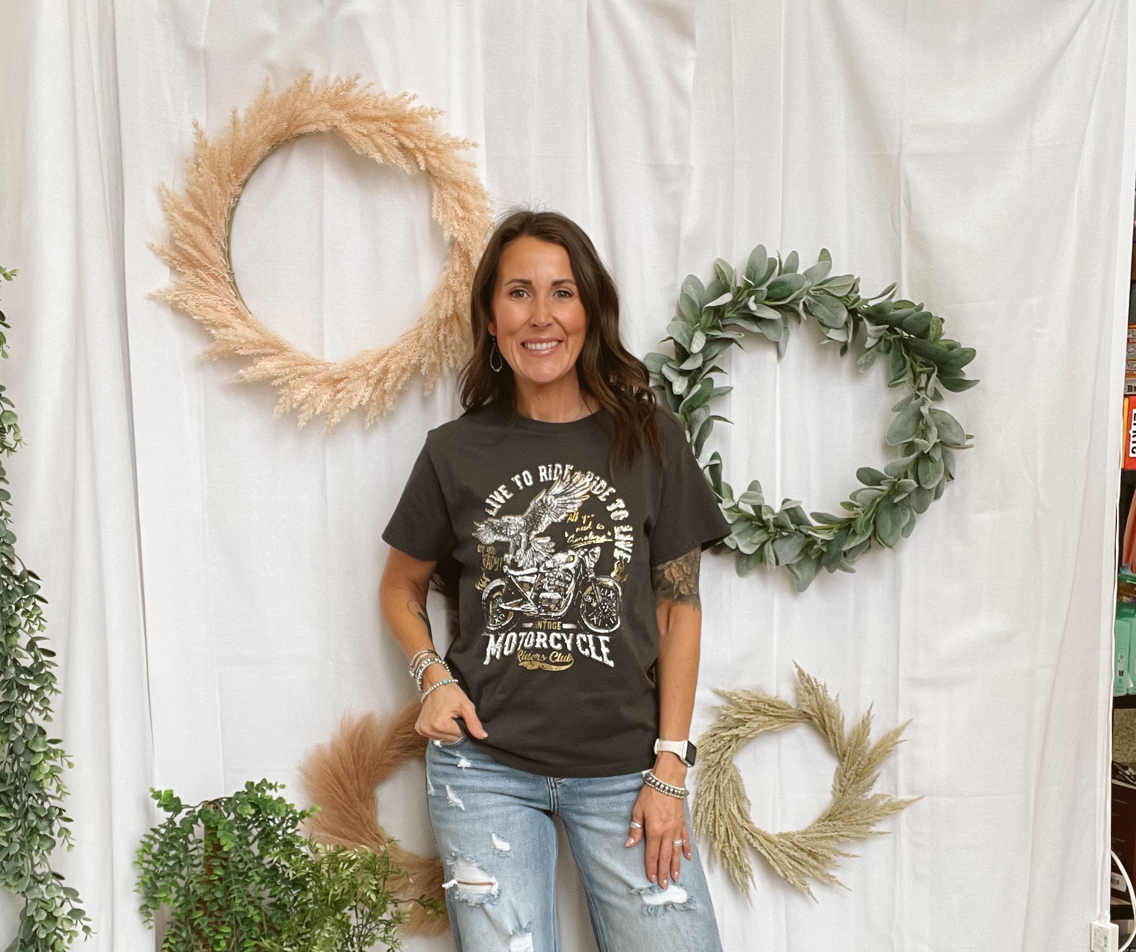 Blakeley Drew Distressed Dad Jeans-Jeans-risen-The Silo Boutique, Women's Fashion Boutique Located in Warren and Grand Forks North Dakota