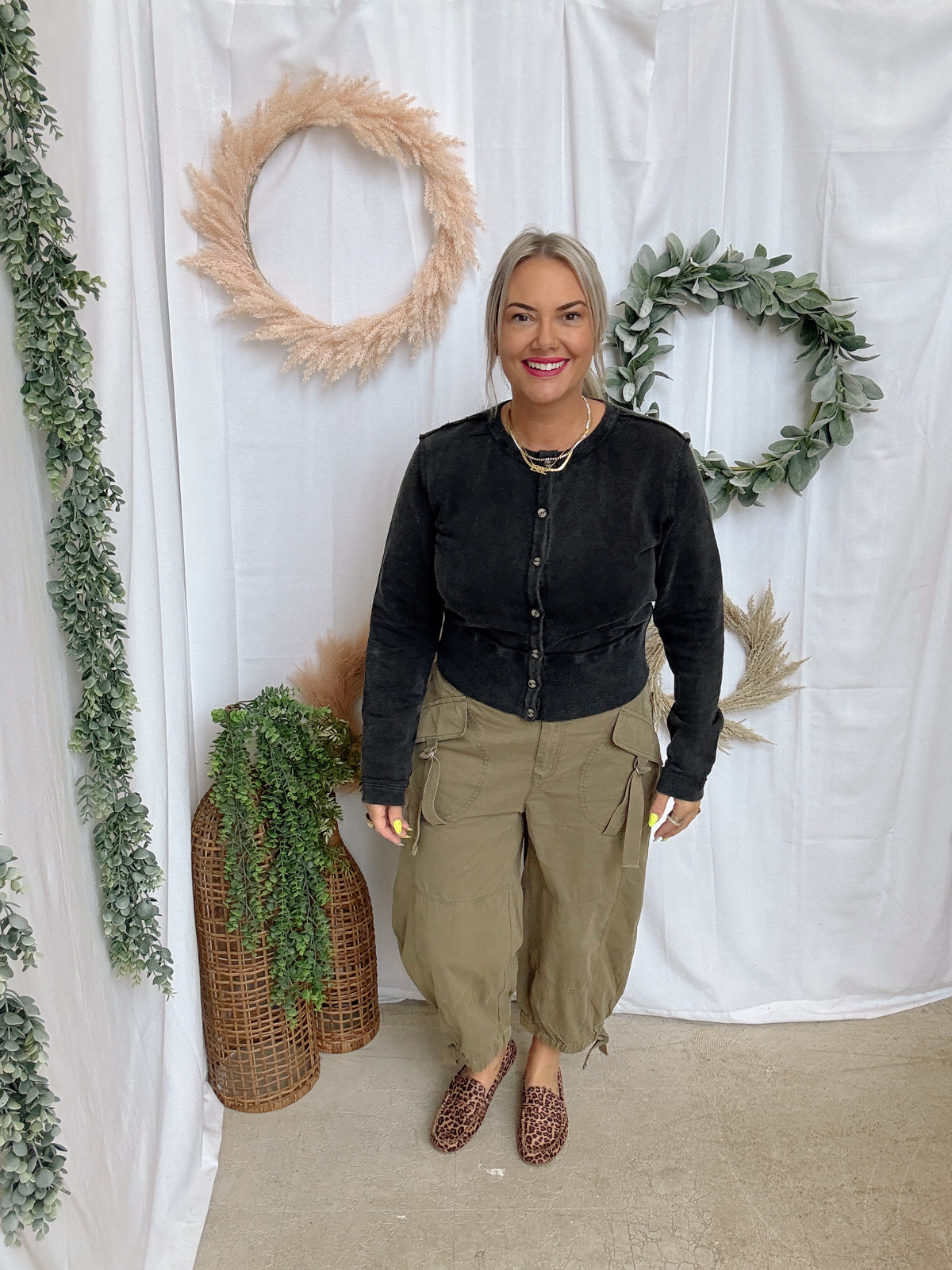 Fern Jogger Cargo Pants-Pants-eesome-The Silo Boutique, Women's Fashion Boutique Located in Warren and Grand Forks North Dakota