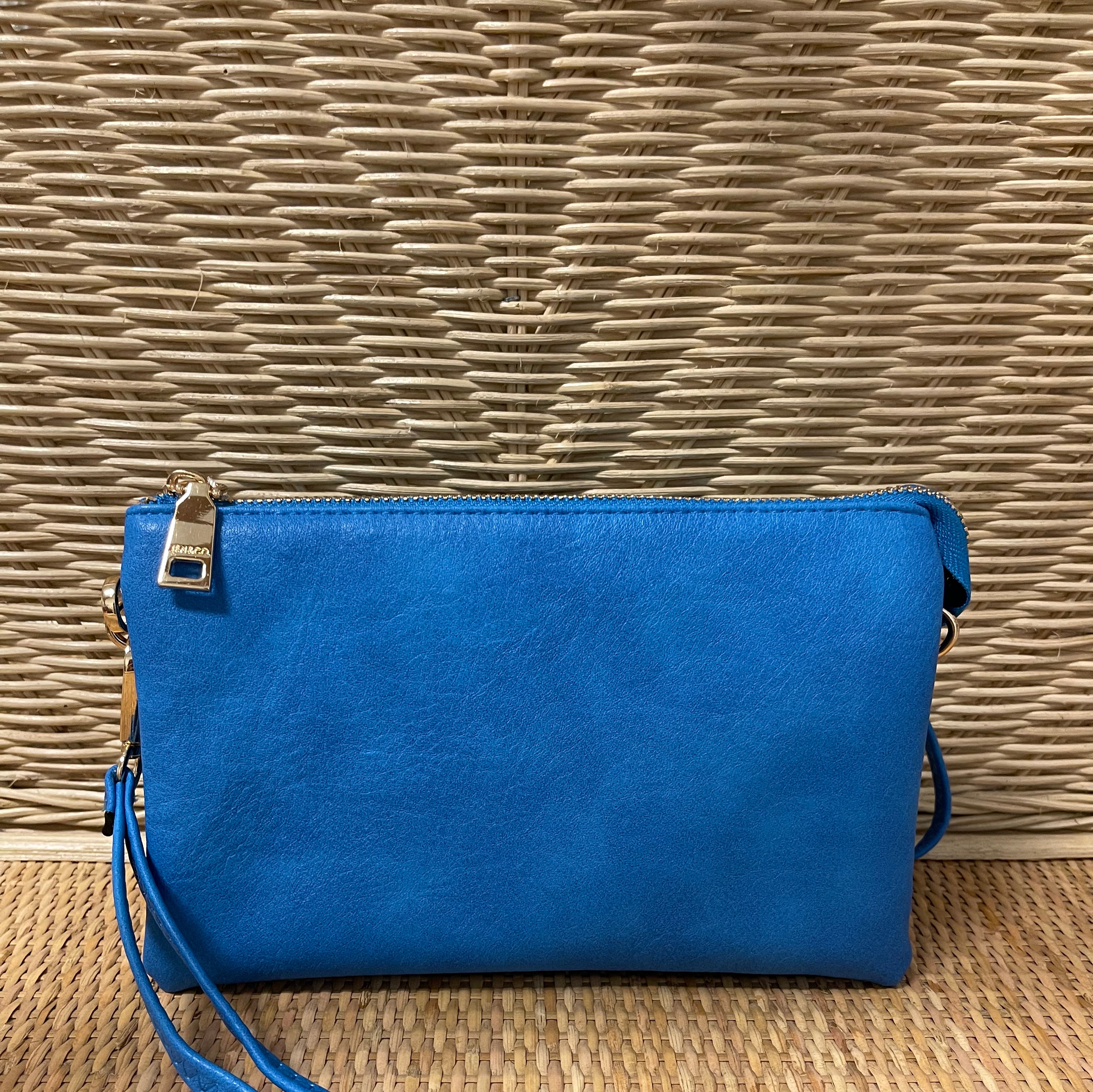 Riley 3 Compartment Crossbody/Wristlet-Crossbody Purses-Jen and Co-The Silo Boutique, Women's Fashion Boutique Located in Warren and Grand Forks North Dakota