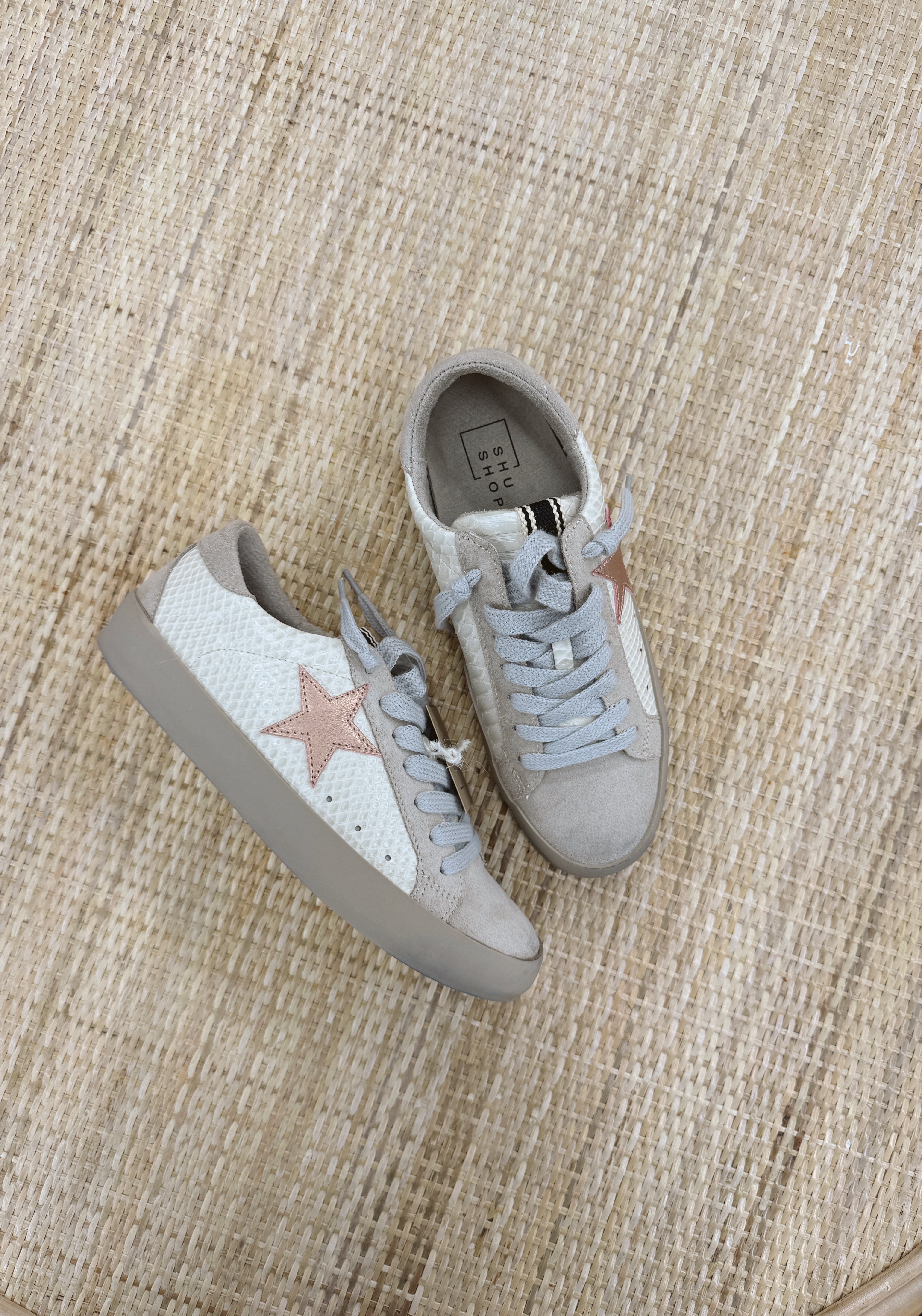 ShuShop Paula Off White Snake Sneaker-Final Sale-Shoes-shushop-The Silo Boutique, Women's Fashion Boutique Located in Warren and Grand Forks North Dakota