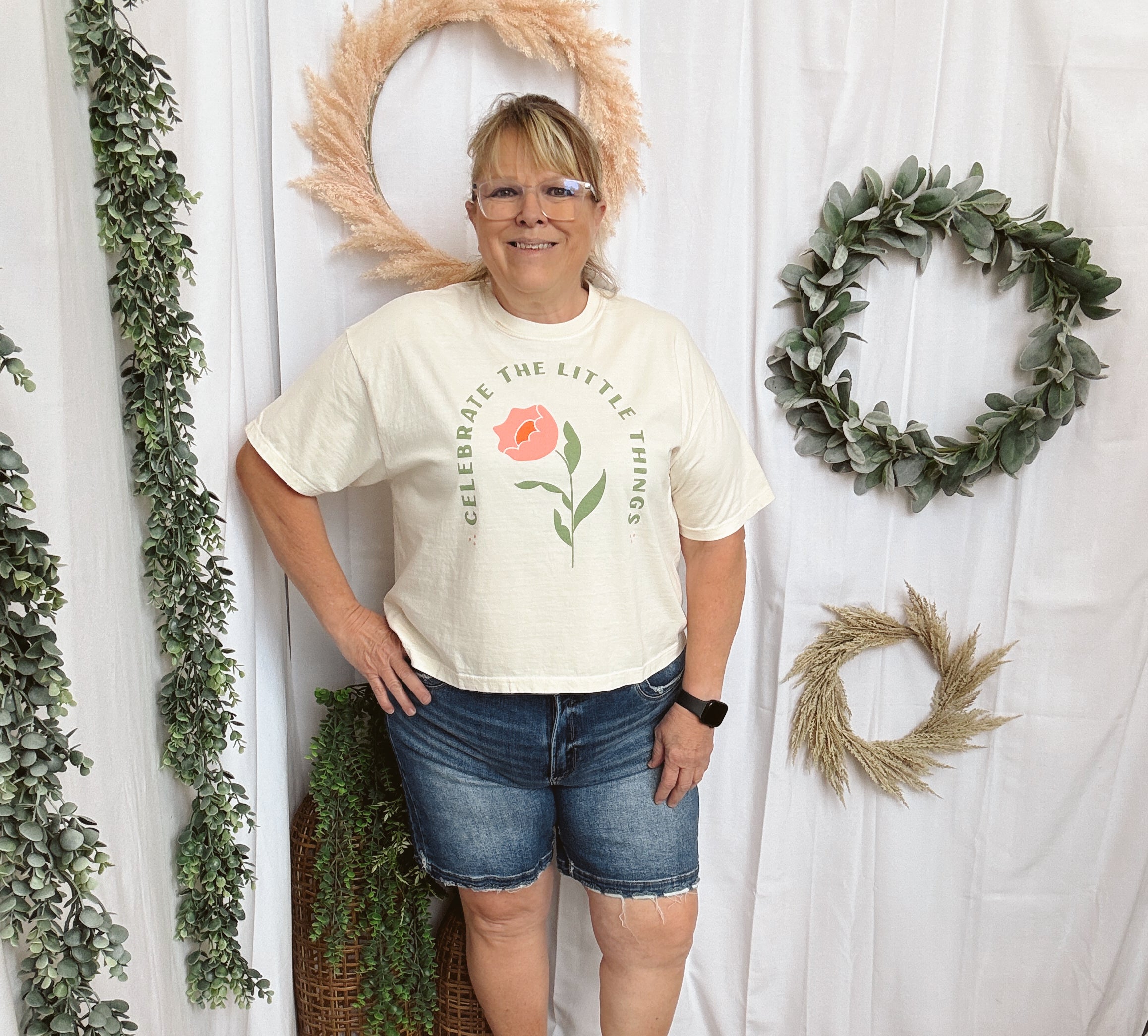 Celebrate the Little Things Tee-Graphic Tees-ramble & Company-The Silo Boutique, Women's Fashion Boutique Located in Warren and Grand Forks North Dakota