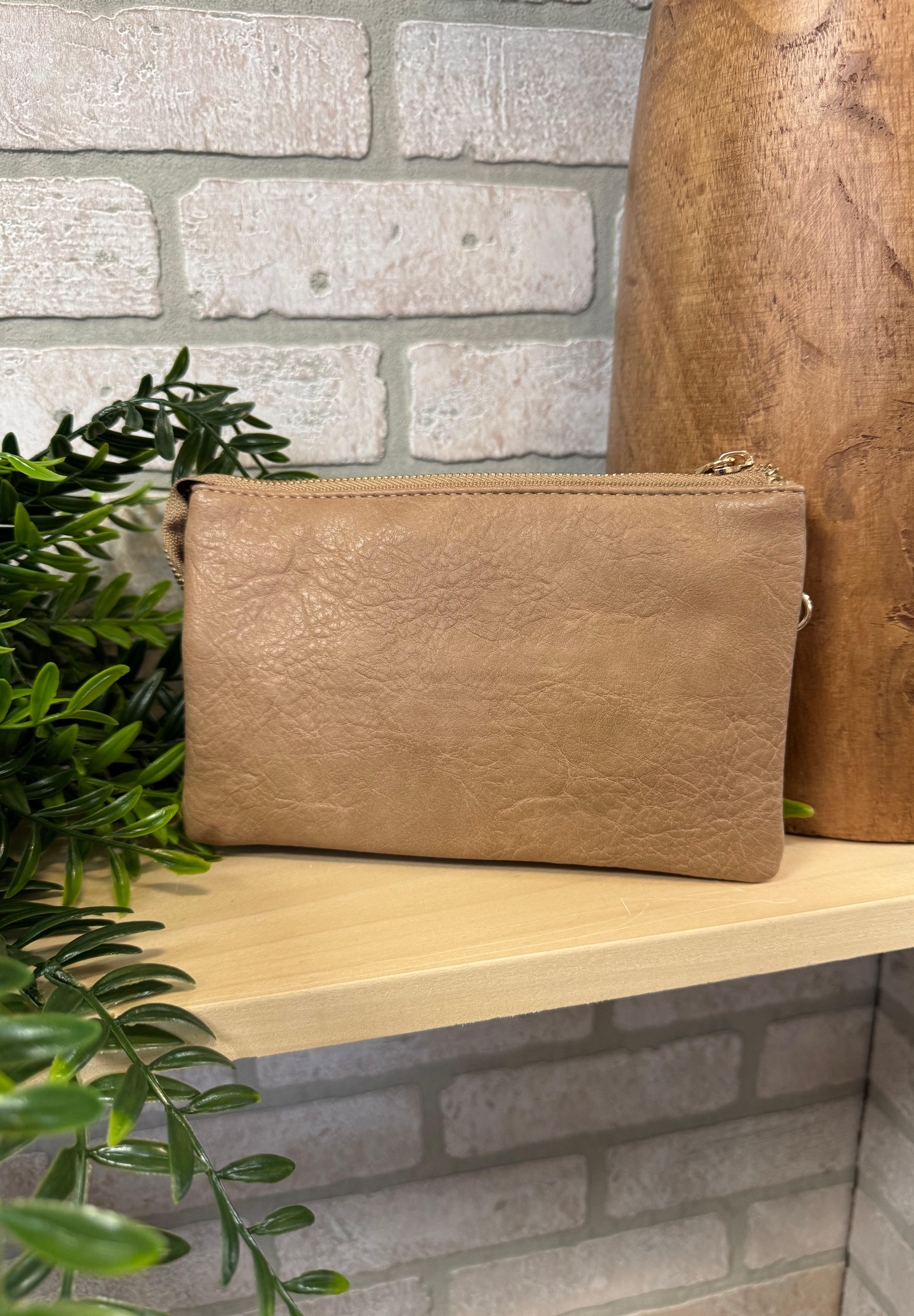 Riley 3 Compartment Crossbody/Wristlet-Crossbody Purses-Jen and Co-The Silo Boutique, Women's Fashion Boutique Located in Warren and Grand Forks North Dakota